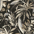 Branched Leaves Motive Wallpaper in black color - pattern number KRA71203 - by Grandeco in the Karuna collection