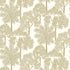 Branched Leaves All-over Wallpaper in gold color - pattern number ARA71301 - by Grandeco in the Arcadia collection