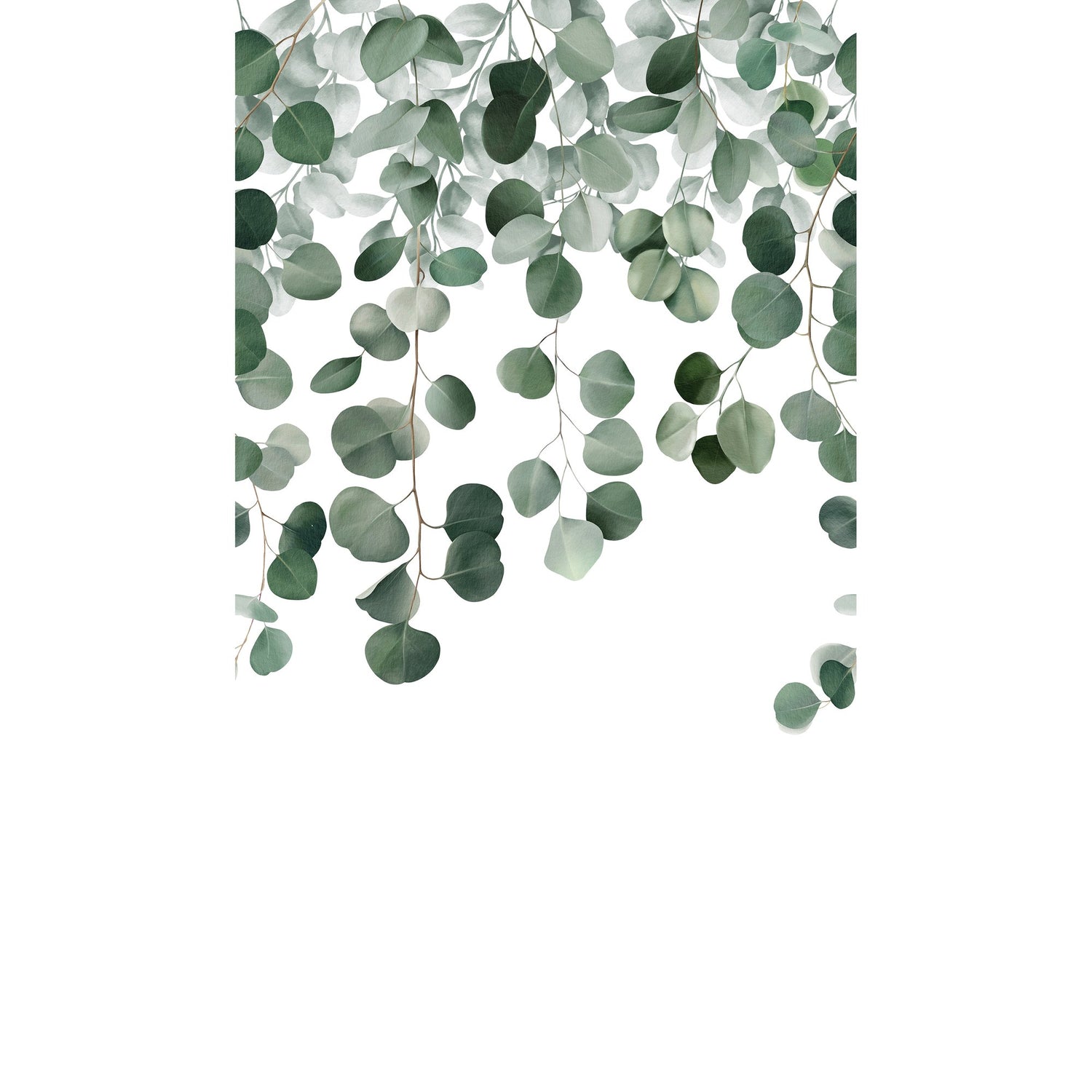 Photographic All-over Print 3 Panel Mural in green color - pattern number A73201 - by Grandeco in the Orom II collection