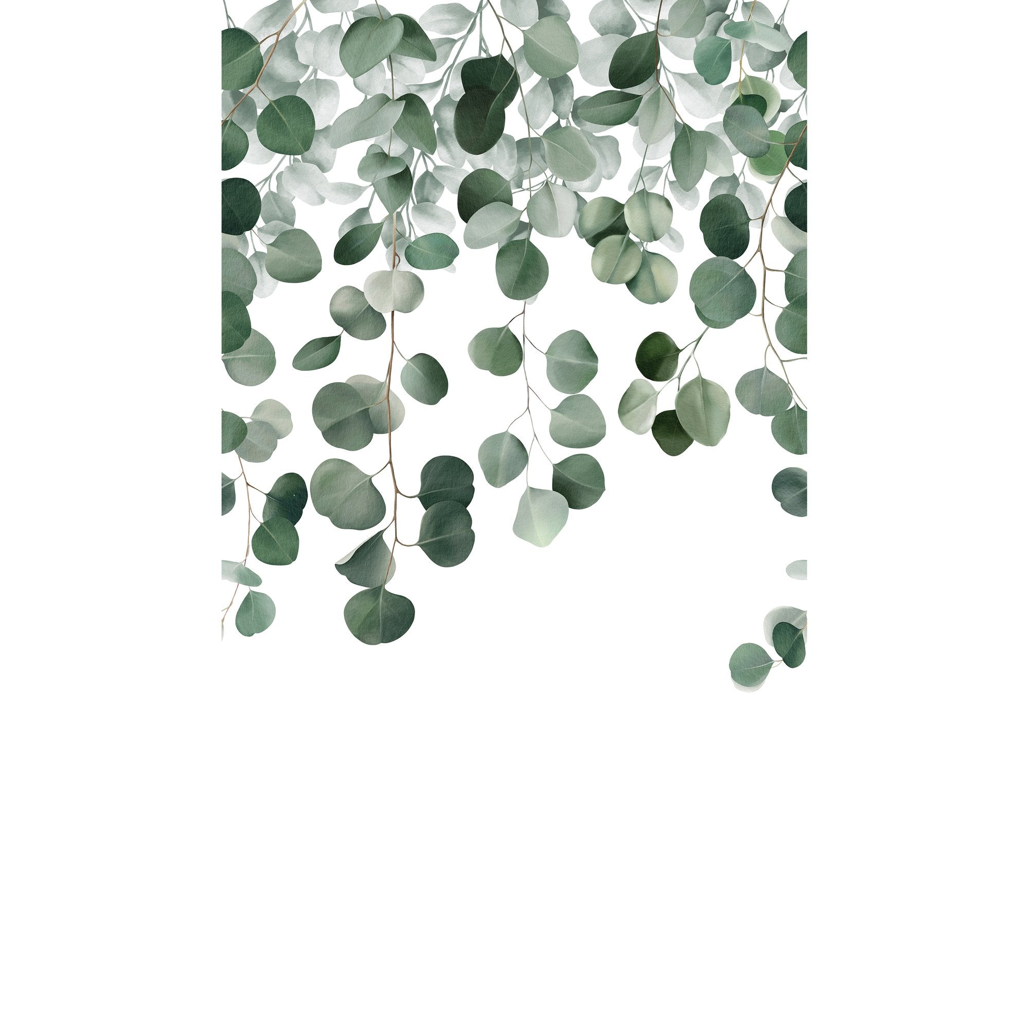 Photographic All-over Print 3 Panel Mural in green color - pattern number A73201 - by Grandeco in the Orom II collection