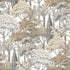 Branched Leaves All-over Wallpaper in beige color - pattern number KRA76301 - by Grandeco in the Karuna collection