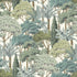 Branched Leaves All-over Wallpaper in green color - pattern number KRA76302 - by Grandeco in the Karuna collection