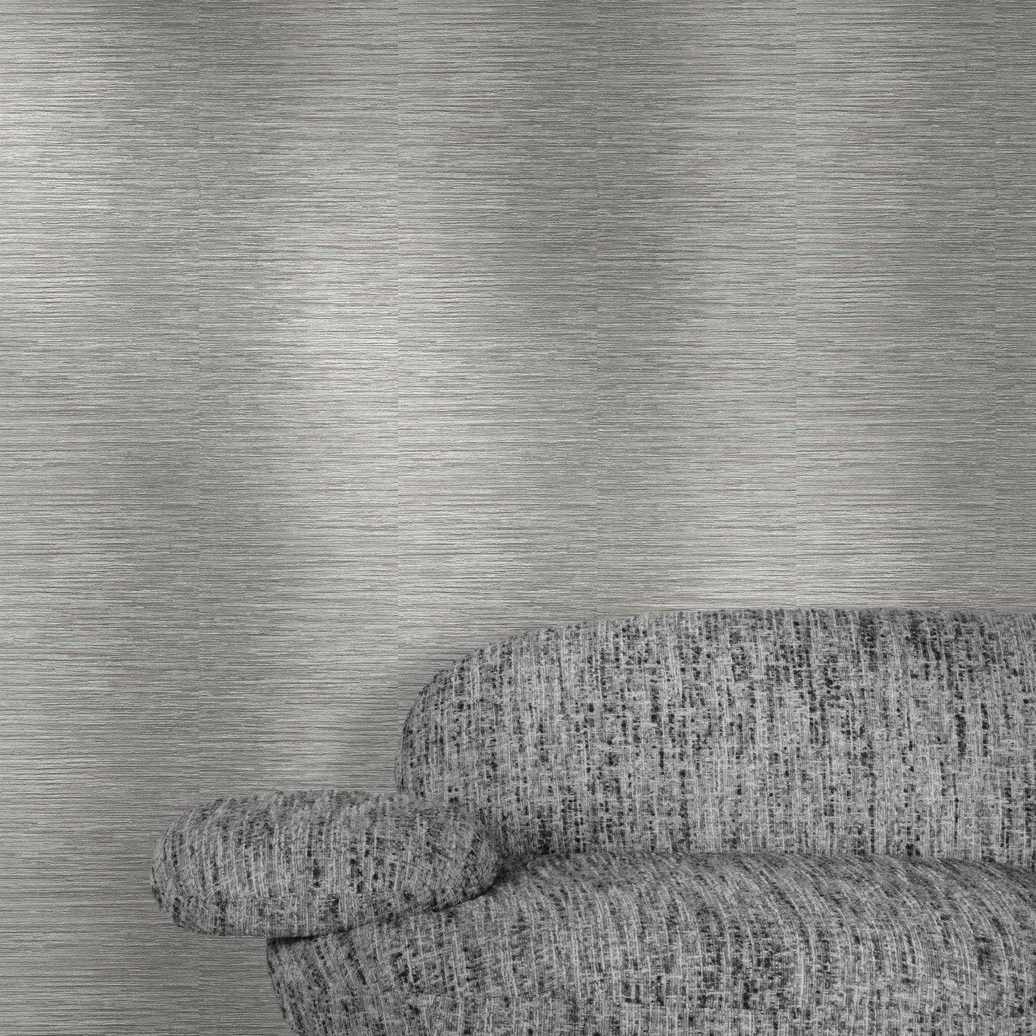 Irregular Stripes Wallpaper in grey color - pattern number A77902 - by Grandeco in the Textured Vibes collection