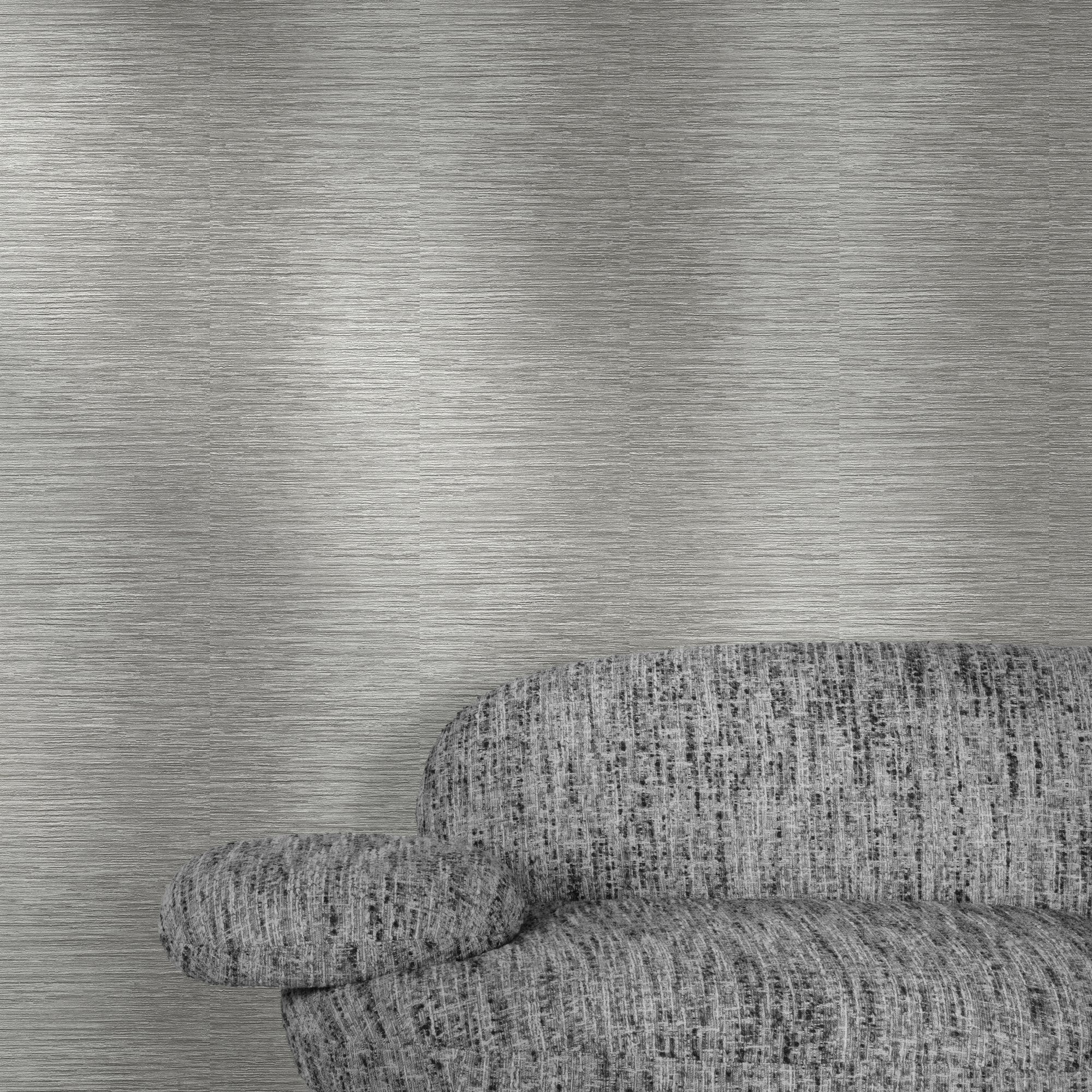 Irregular Stripes Wallpaper in grey color - pattern number A77902 - by Grandeco in the Textured Vibes collection