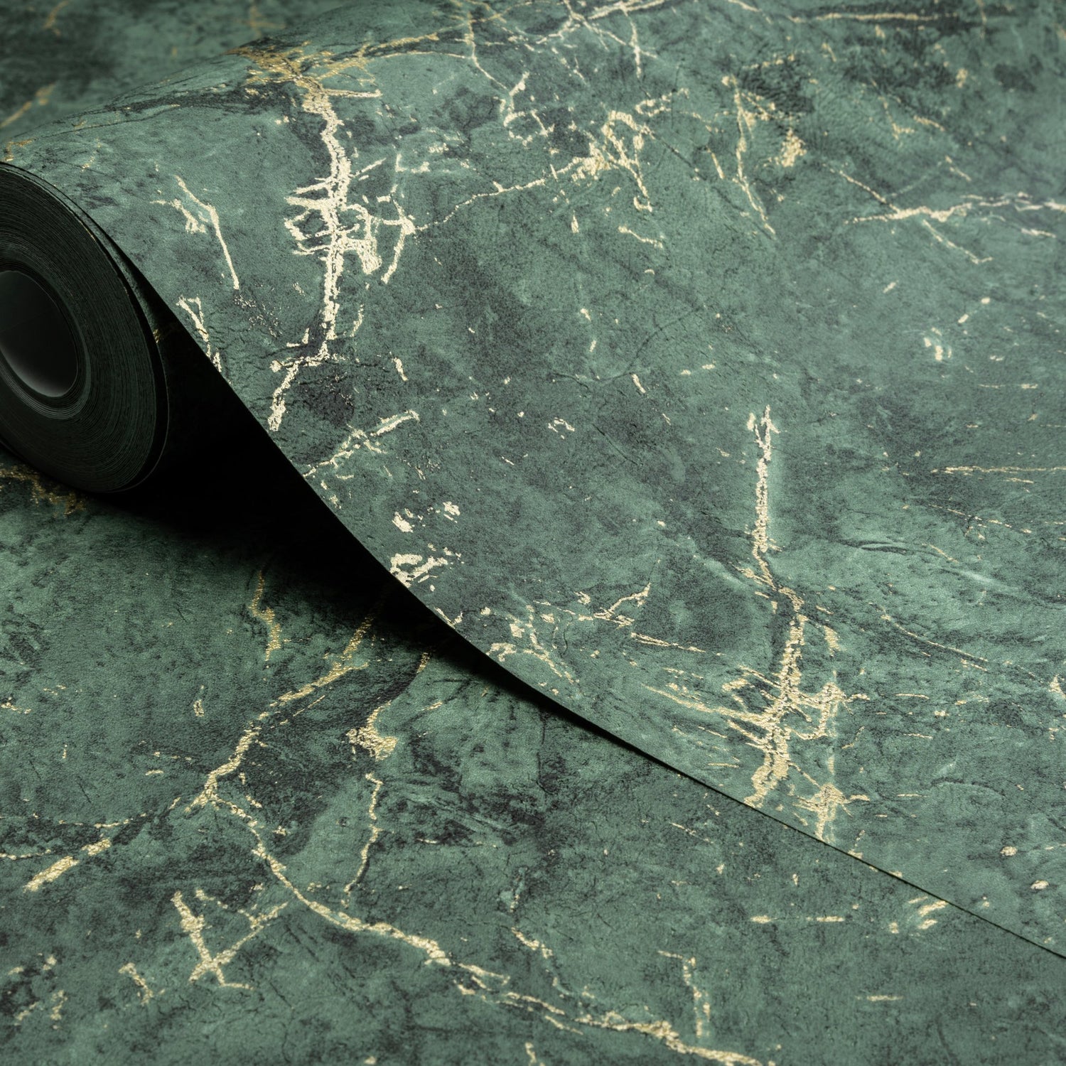 Marble Plain Wallpaper in green color - pattern number A78002 - by Grandeco in the Textured Vibes collection