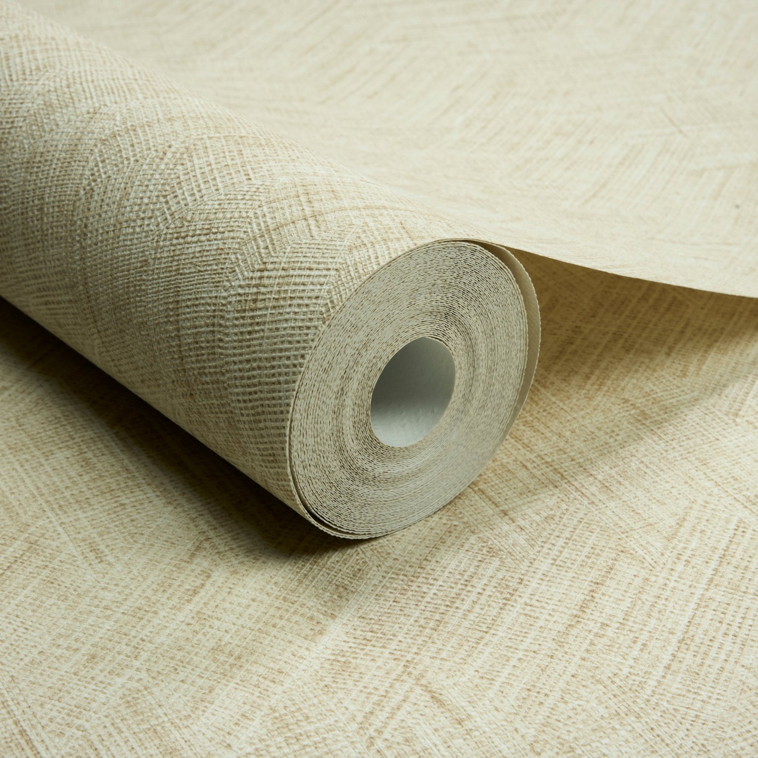 Textile Plain Wallpaper in beige color - pattern number A78302 - by Grandeco in the Textured Vibes collection