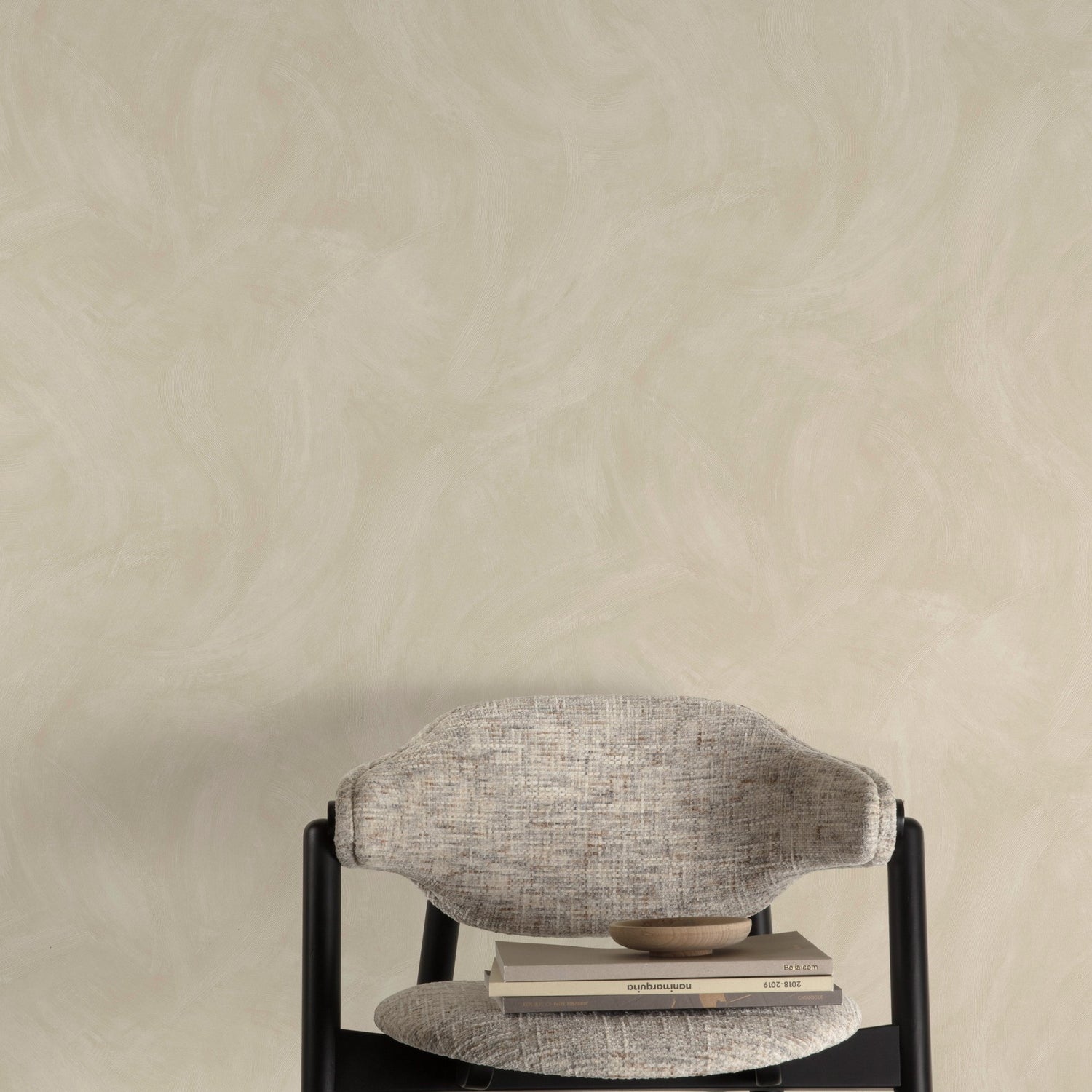 Authentic Plaster Plain Wallpaper in beige color - pattern number A78703 - by Grandeco in the Textured Vibes collection