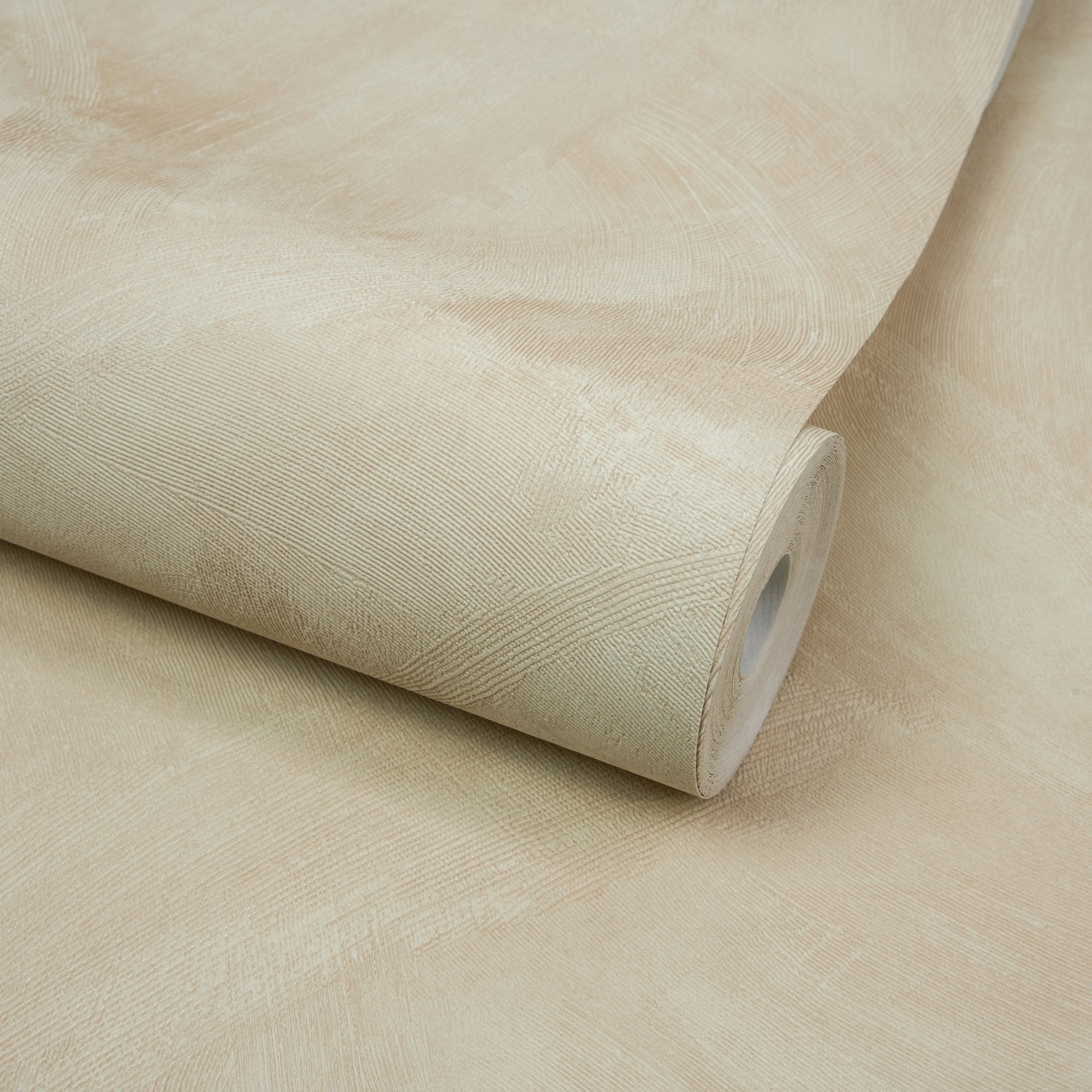 Authentic Plaster Plain Wallpaper in beige color - pattern number A78703 - by Grandeco in the Textured Vibes collection
