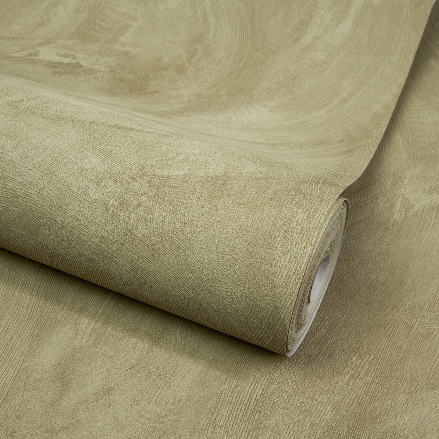 Authentic Plaster Plain Wallpaper in green color - pattern number A78708 - by Grandeco in the Textured Vibes collection