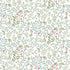 Classical Floral All-over Wallpaper in blue color - pattern number INA78803 - by Grandeco in the Inia collection