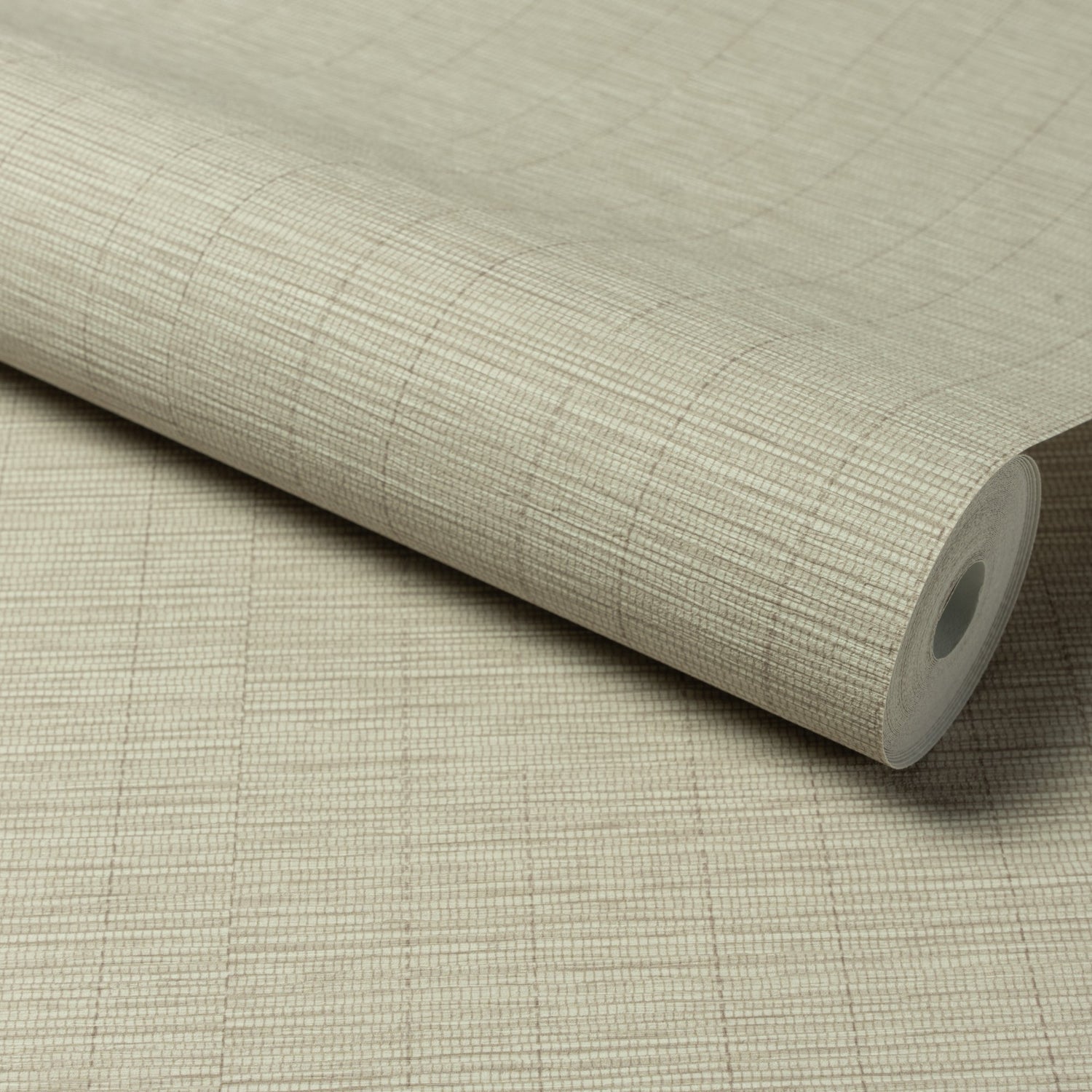 Textile Plain Wallpaper in beige color - pattern number A80303 - by Grandeco in the Structured Walls collection