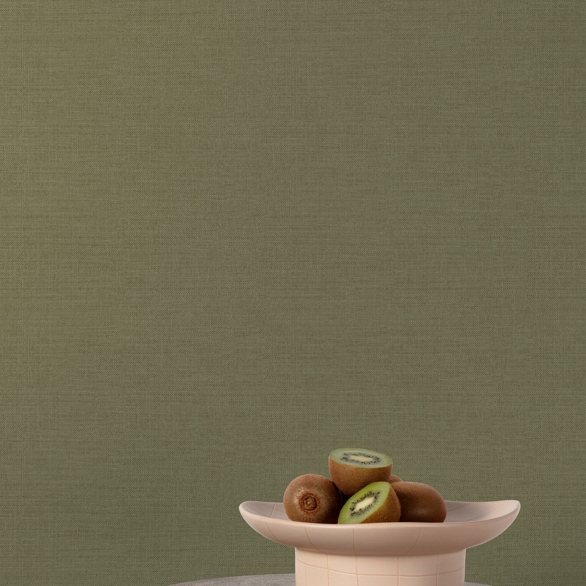 Textile Plain Wallpaper in green color - pattern number A84927 - by Grandeco in the Structured Walls collection