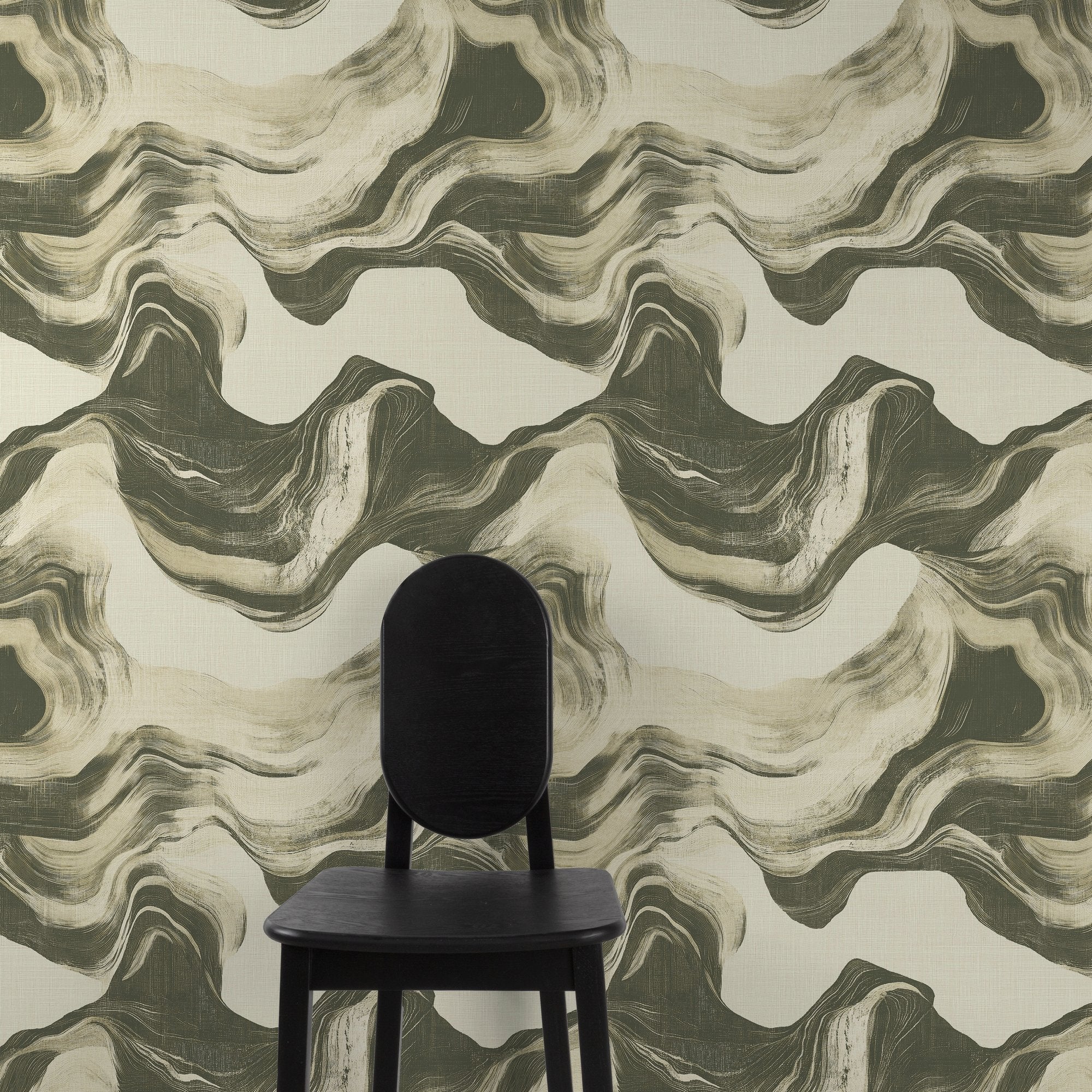 Geometric All-over Wallpaper in green color - pattern number A85102 - by Grandeco in the Structured Walls collection