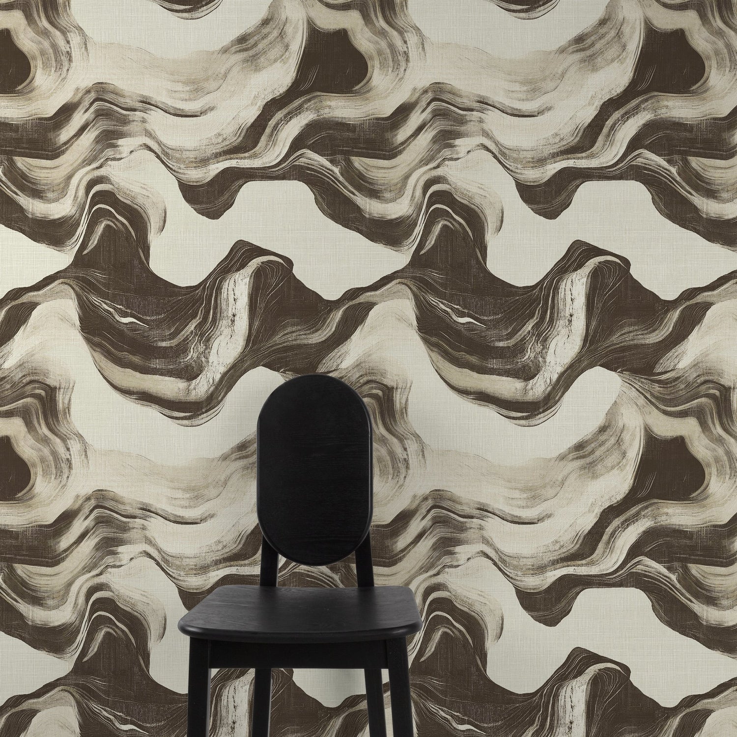 Geometric All-over Wallpaper in brown color - pattern number A85103 - by Grandeco in the Structured Walls collection
