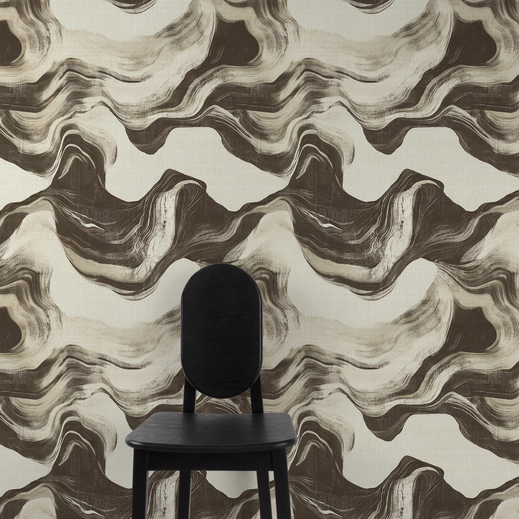 Geometric All-over Wallpaper in brown color - pattern number A85103 - by Grandeco in the Structured Walls collection