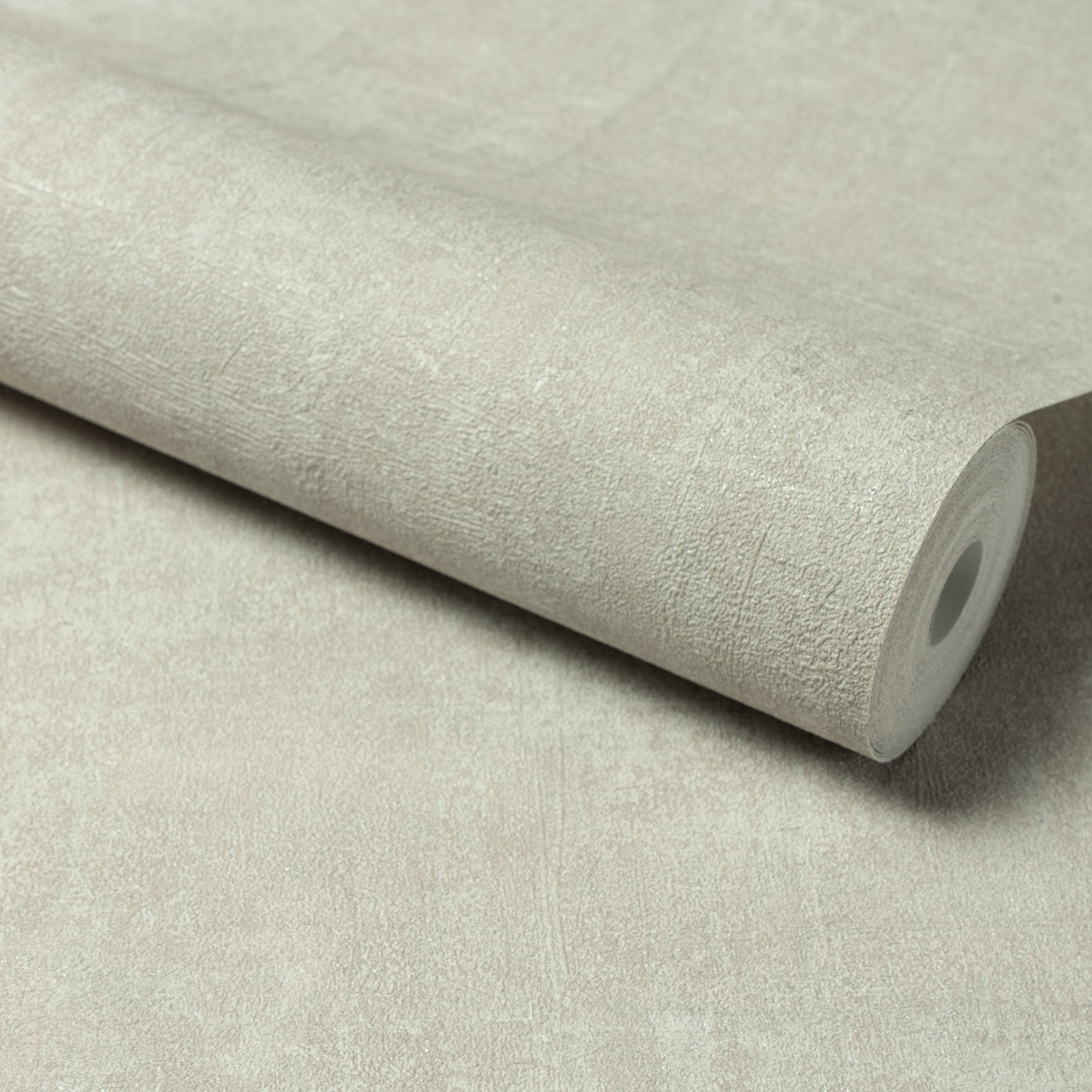 Authentic Plaster Plain Wallpaper in grey color - pattern number A85401 - by Grandeco in the Structured Walls collection