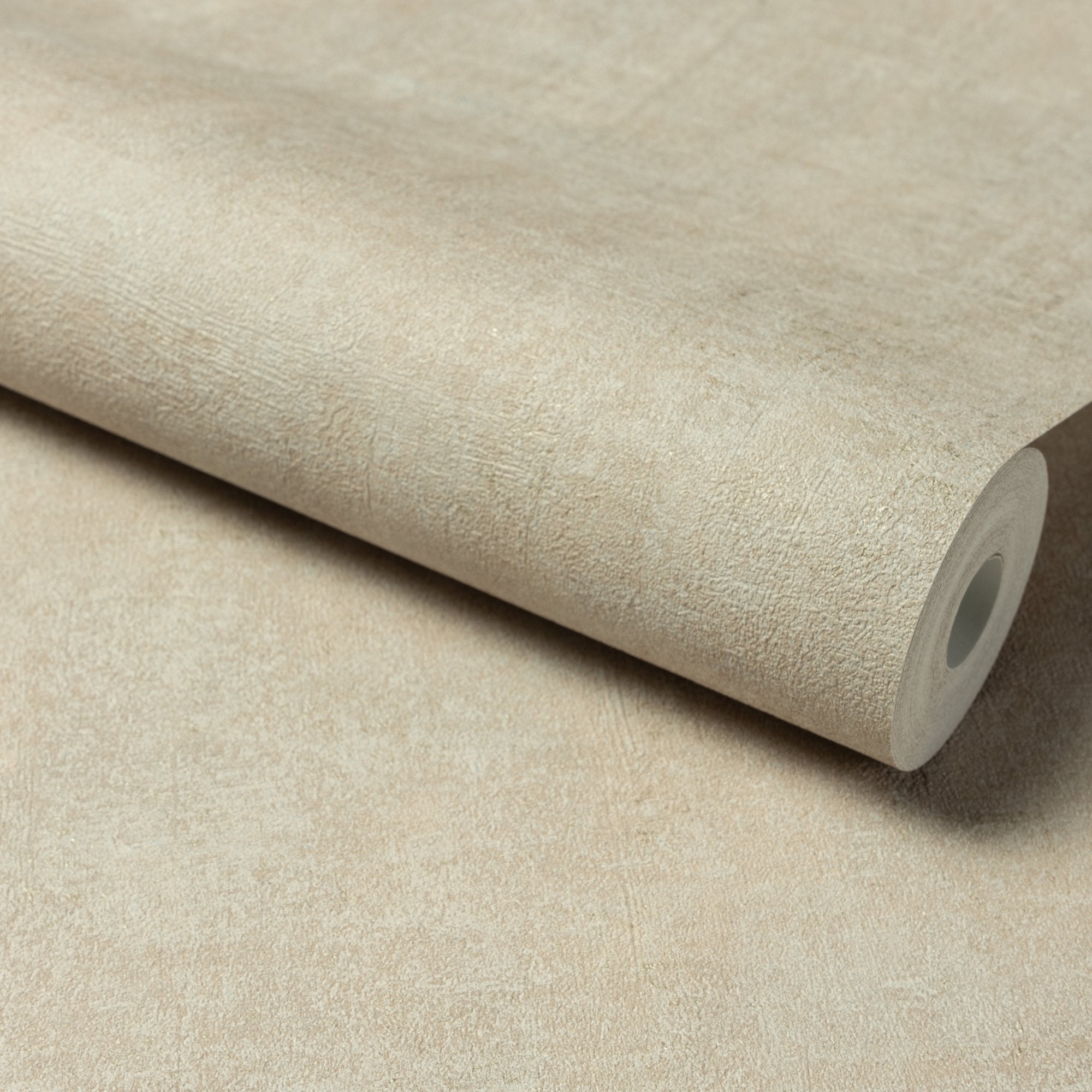 Authentic Plaster Plain Wallpaper in beige color - pattern number A85402 - by Grandeco in the Structured Walls collection