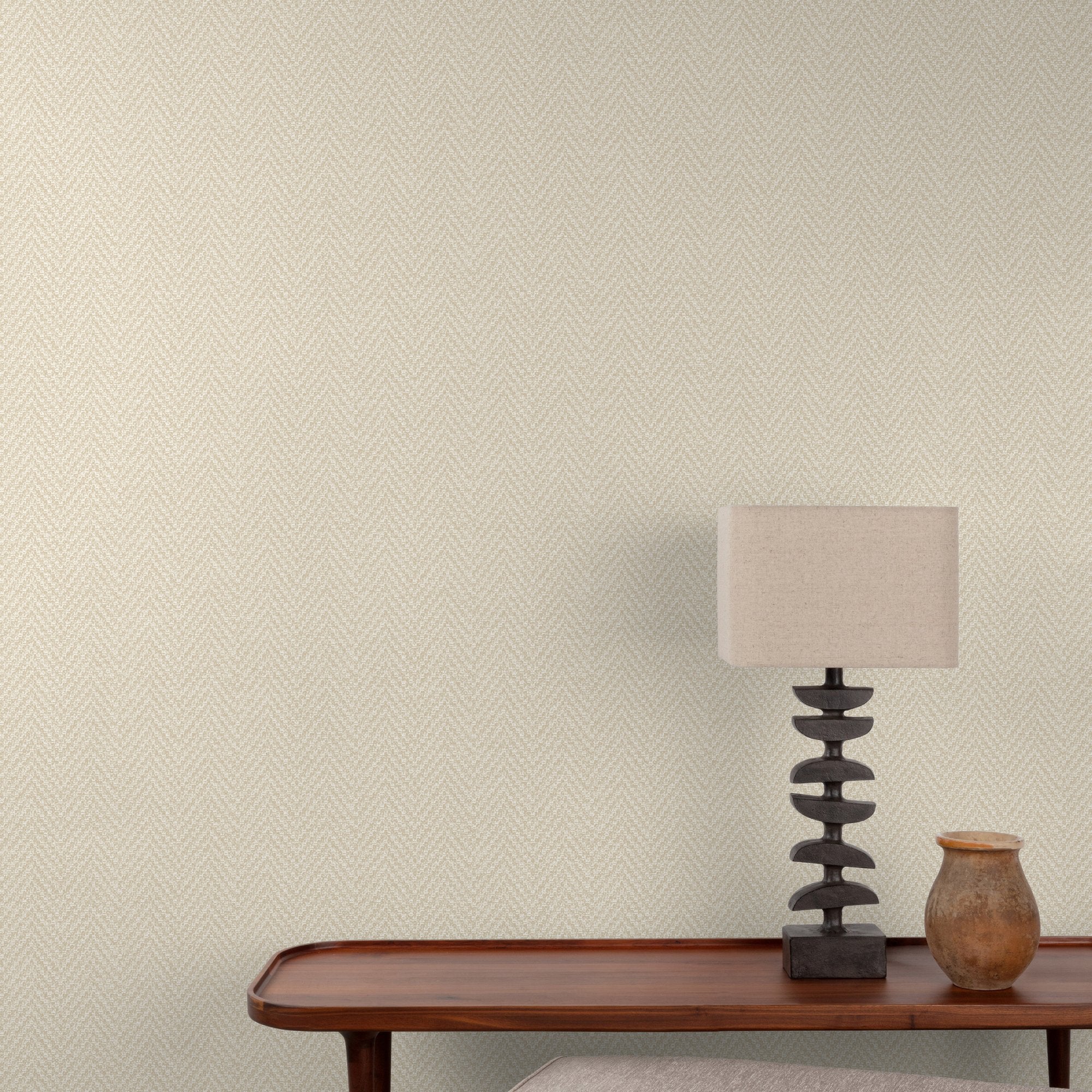 Faux Unis Natural Wallpaper in beige color - pattern number A86202 - by Grandeco in the Structured Walls collection
