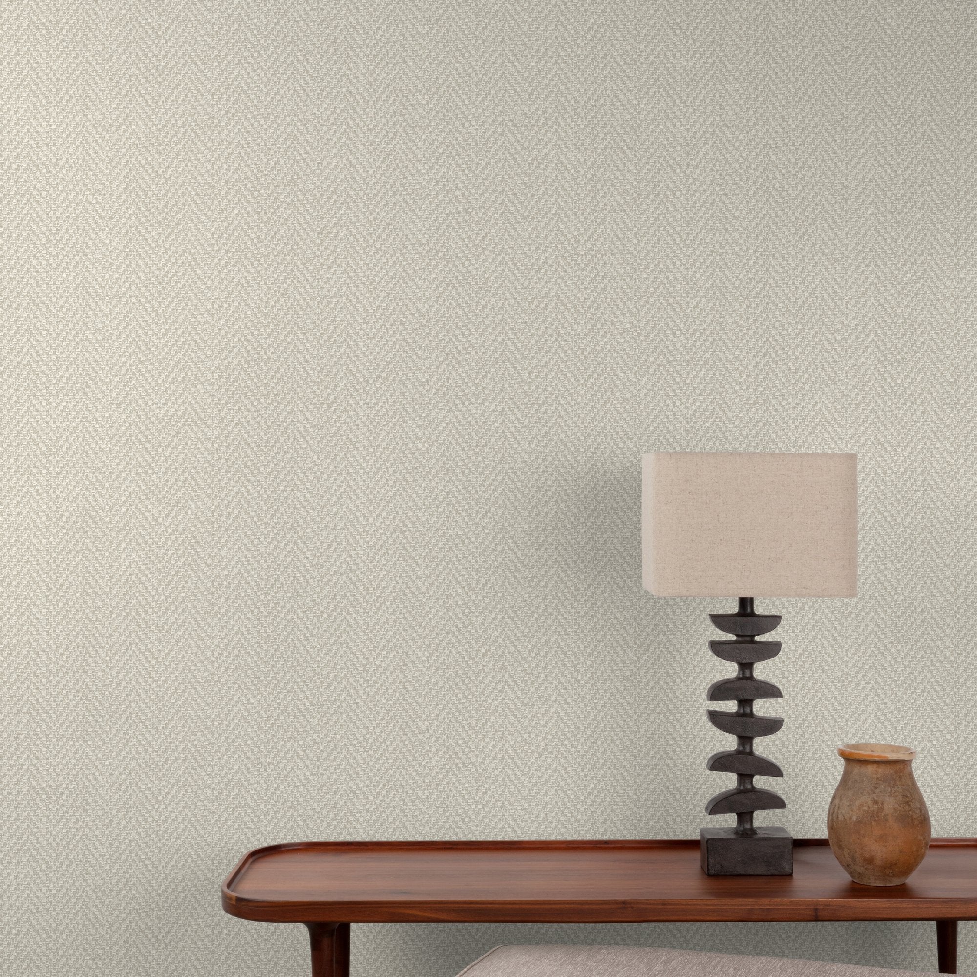 Faux Unis Natural Wallpaper in beige color - pattern number A86203 - by Grandeco in the Structured Walls collection