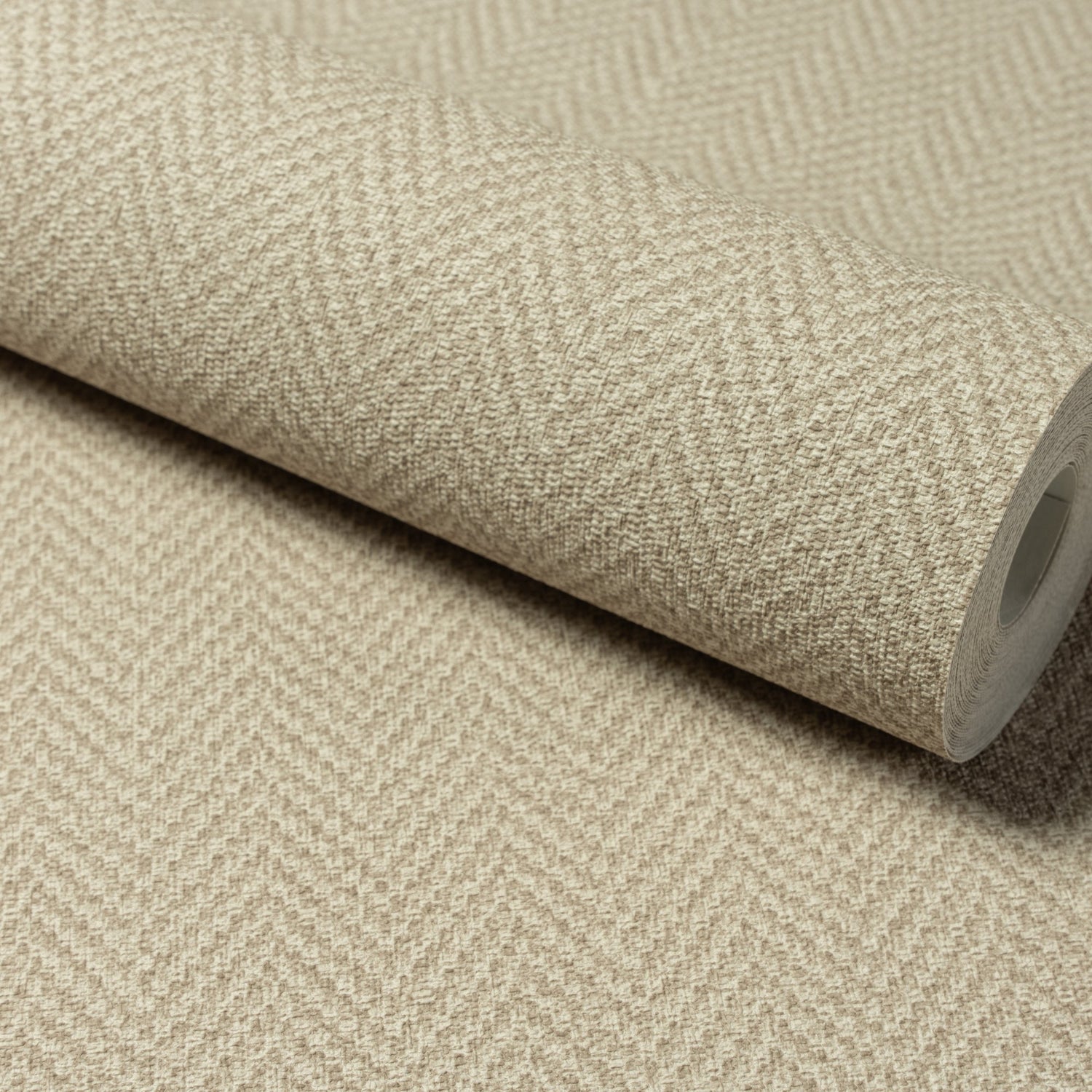 Faux Unis Natural Wallpaper in brown color - pattern number A86205 - by Grandeco in the Structured Walls collection