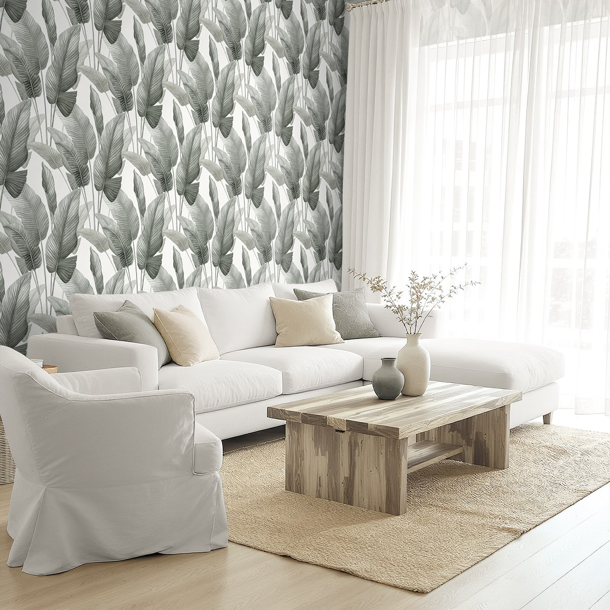 Mantra Wallpaper in pebble color - pattern number AG60010 - by Seabrook in the Bali Tropical collection