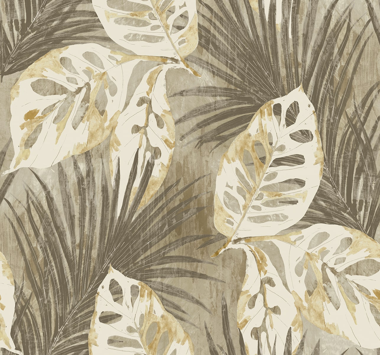 Karma Wallpaper in neutral color - pattern number AG60205 - by Seabrook in the Bali Tropical collection