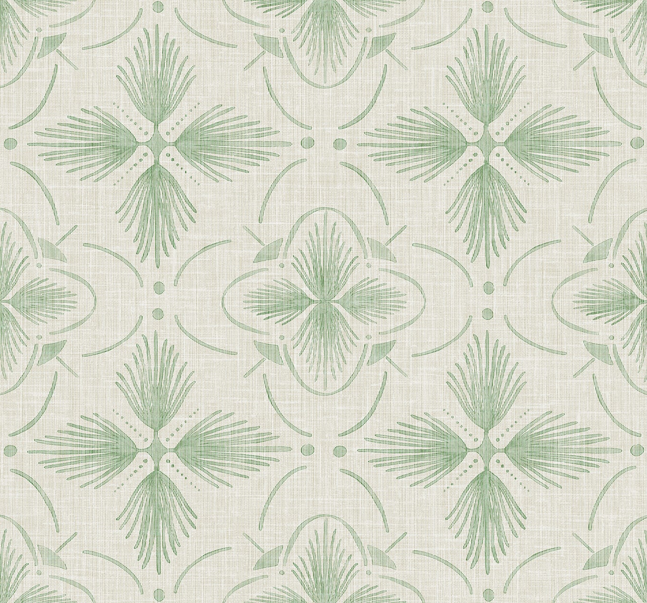 Sari Wallpaper in matcha color - pattern number AG60404 - by Seabrook in the Bali Tropical collection