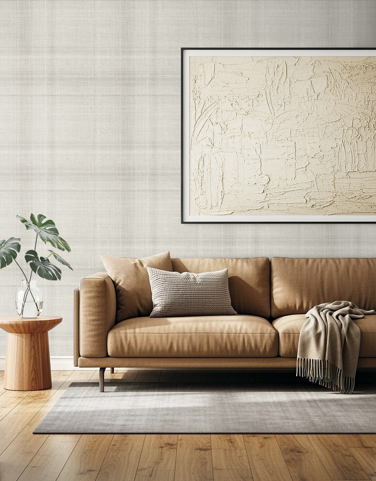 Oasis Wallpaper in white color - pattern number AG60500 - by Seabrook in the Bali Tropical collection
