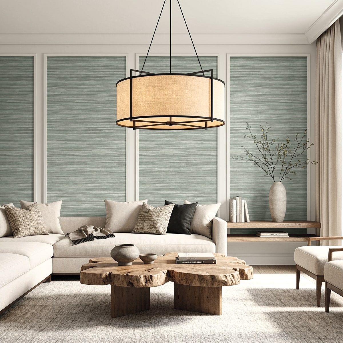 Gita Wallpaper in stardew color - pattern number AG60804 - by Seabrook in the Bali Tropical collection