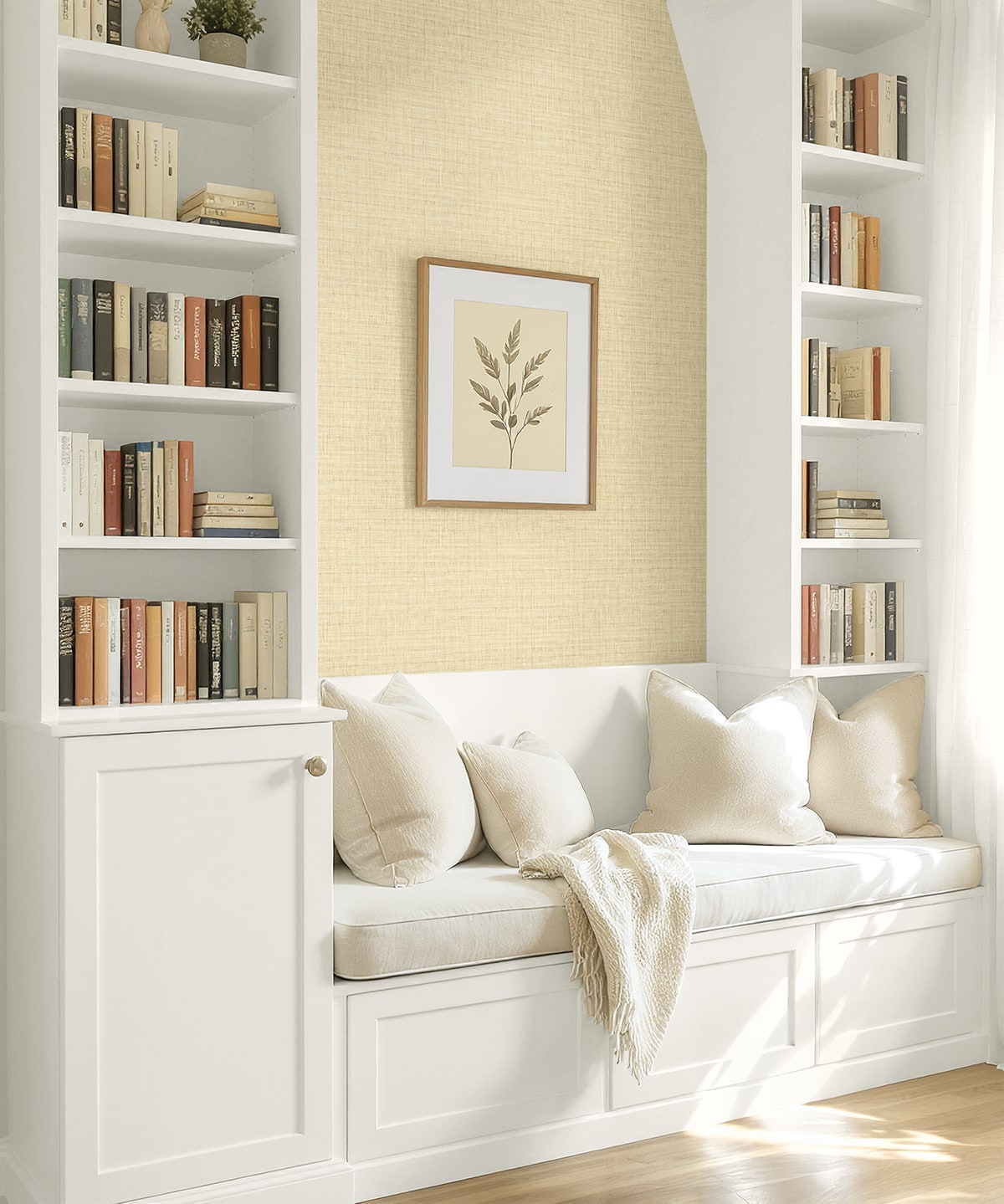 Surya Wallpaper in honey color - pattern number AG61005 - by Seabrook in the Bali Tropical collection