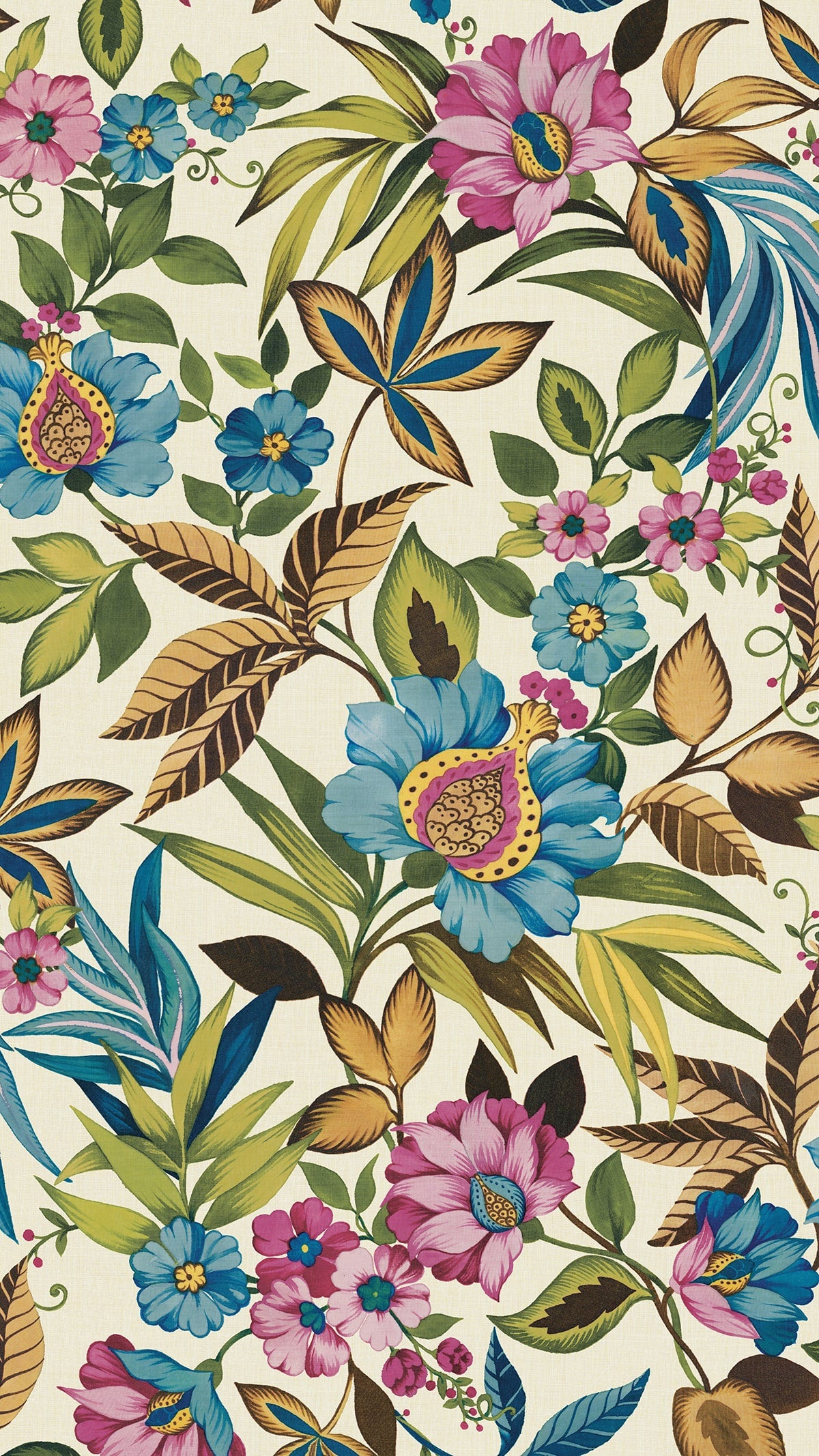 Raya Wallpaper in gem color - pattern number AG61607 - by Seabrook in the Bali Tropical collection