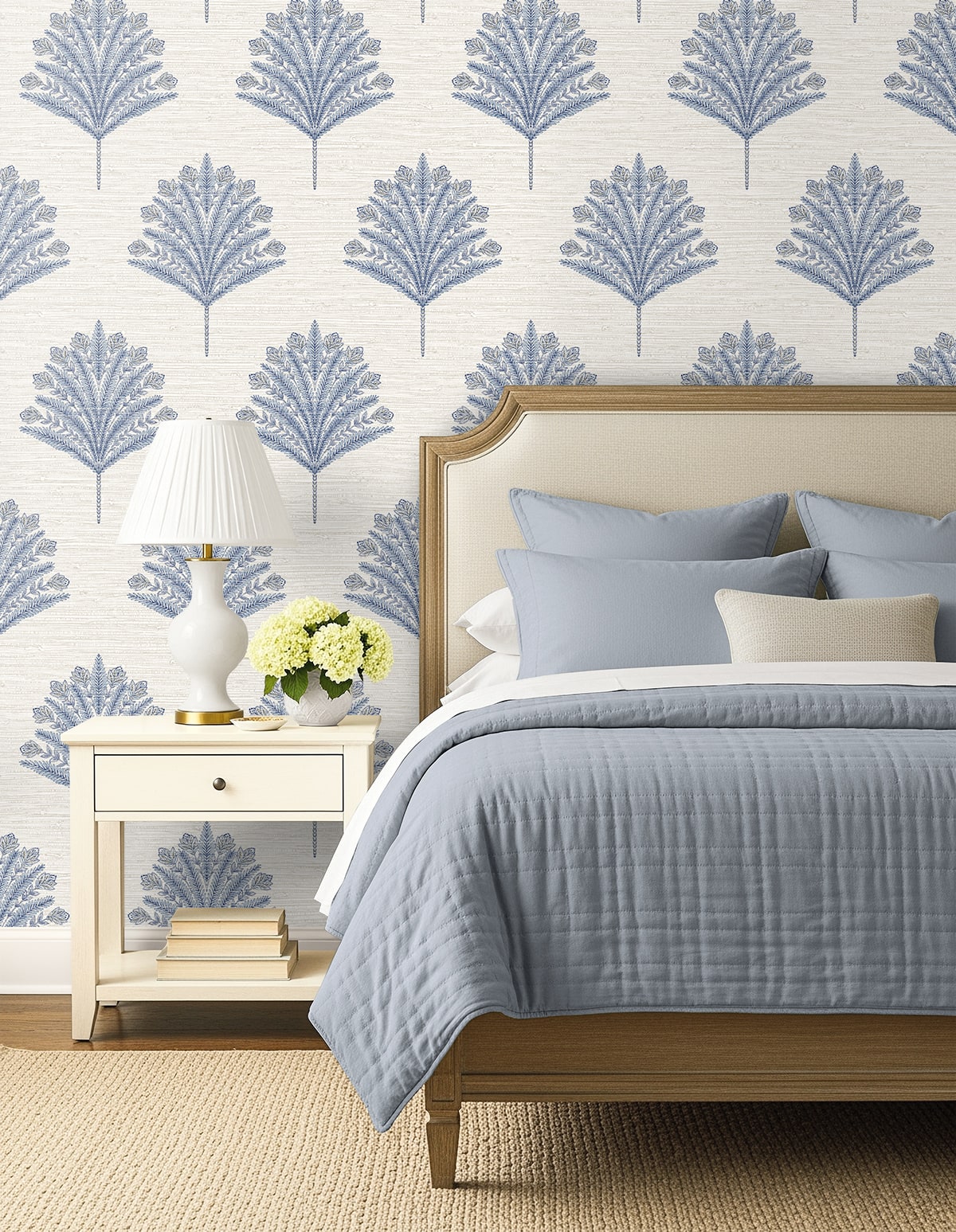 Harta Wallpaper in inky color - pattern number AG61902 - by Seabrook in the Bali Tropical collection