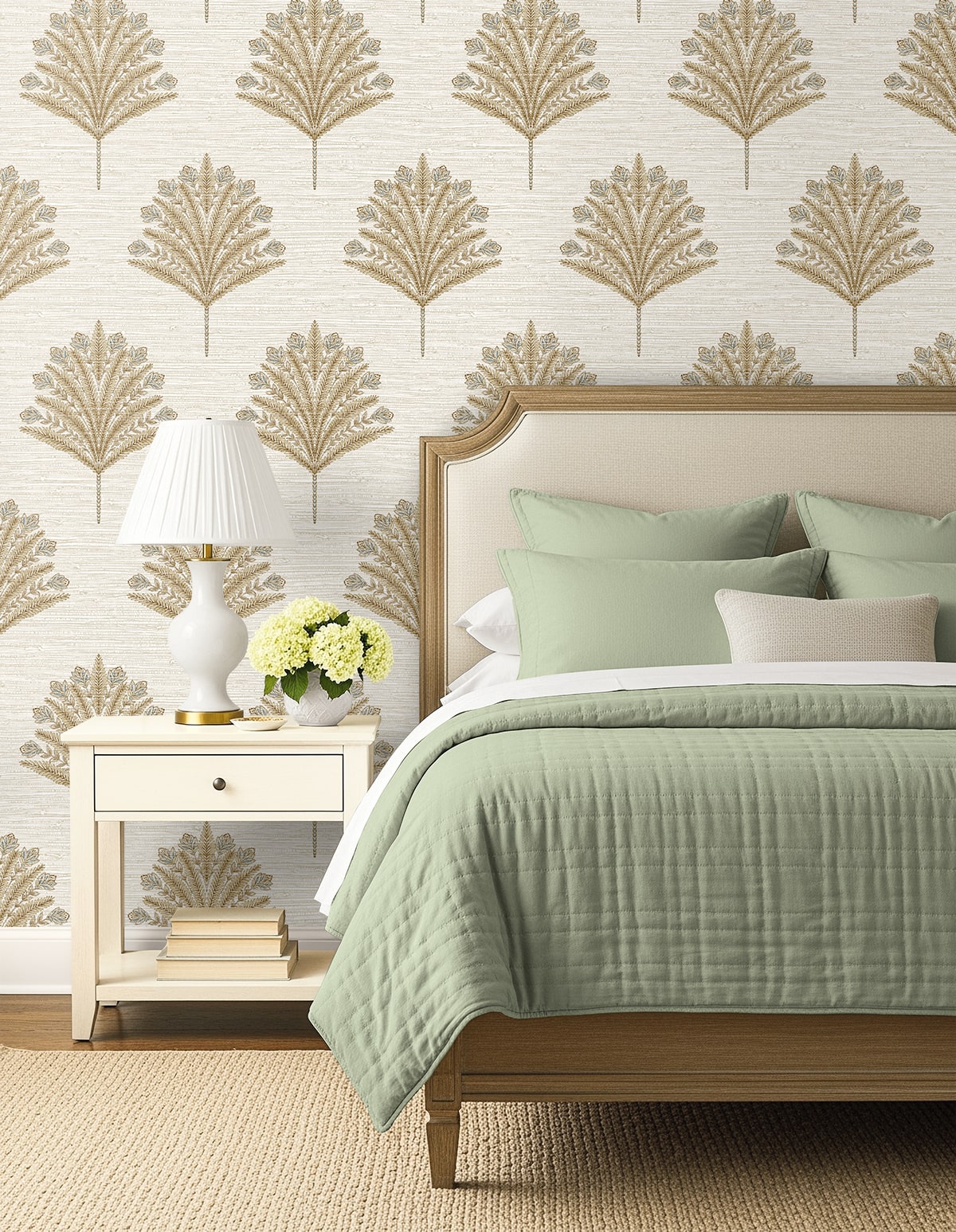Harta Wallpaper in oyster color - pattern number AG61906 - by Seabrook in the Bali Tropical collection
