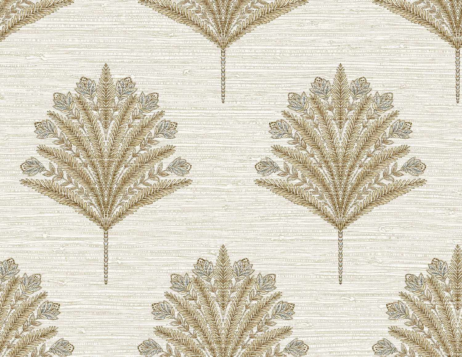 Harta Wallpaper in oyster color - pattern number AG61906 - by Seabrook in the Bali Tropical collection