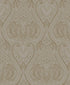 Lace wallpaper in bronze brown color - pattern number AM22002-2 - by Galerie in the Zen collection