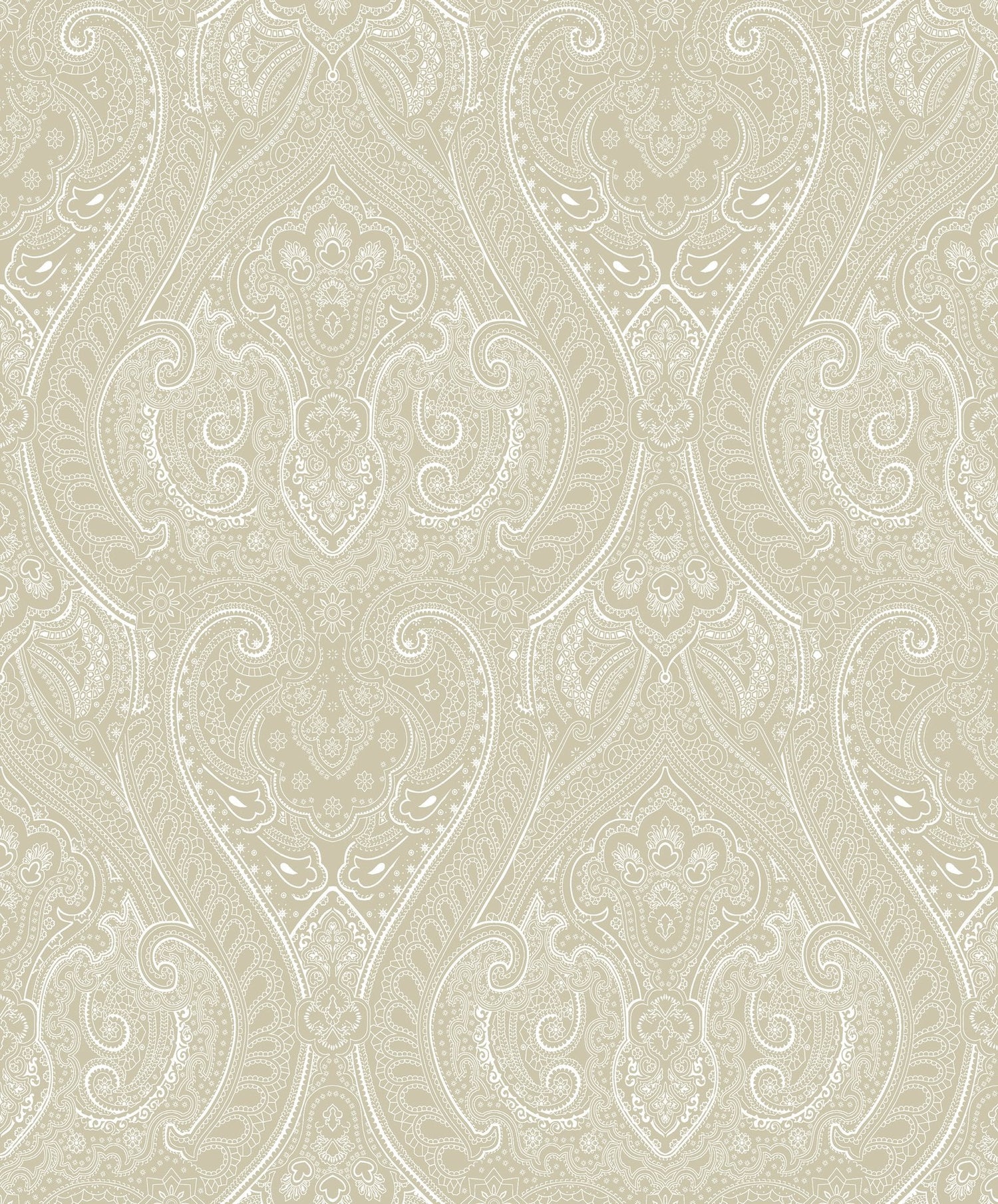 Lace wallpaper in cream color - pattern number AM22002-3 - by Galerie in the Zen collection
