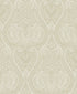 Lace wallpaper in cream color - pattern number AM22002-3 - by Galerie in the Zen collection