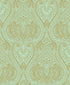 Lace wallpaper in green color - pattern number AM22002-4 - by Galerie in the Zen collection