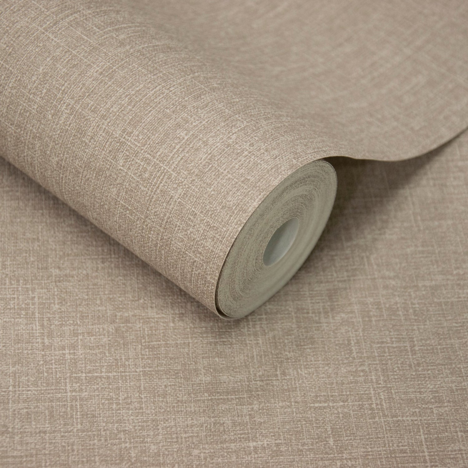 Textile Plain Wallpaper in brown color - pattern number AT1013 - by Grandeco in the Atmosphere collection