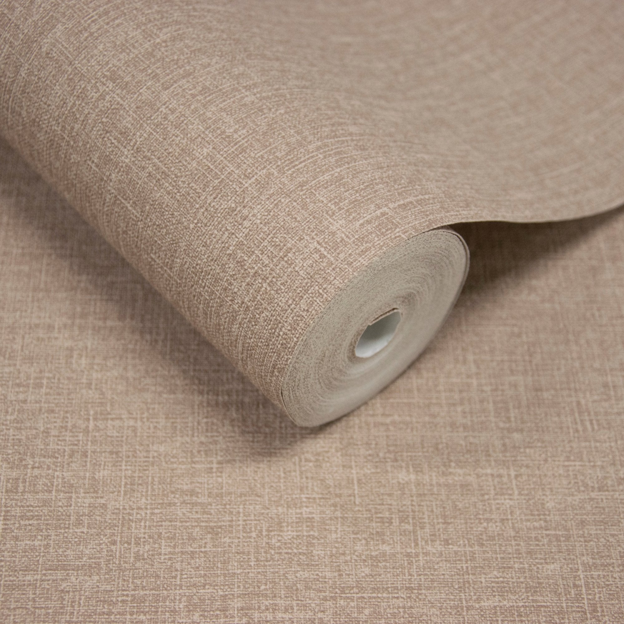 Textile Plain Wallpaper in brown color - pattern number AT1014 - by Grandeco in the Atmosphere collection