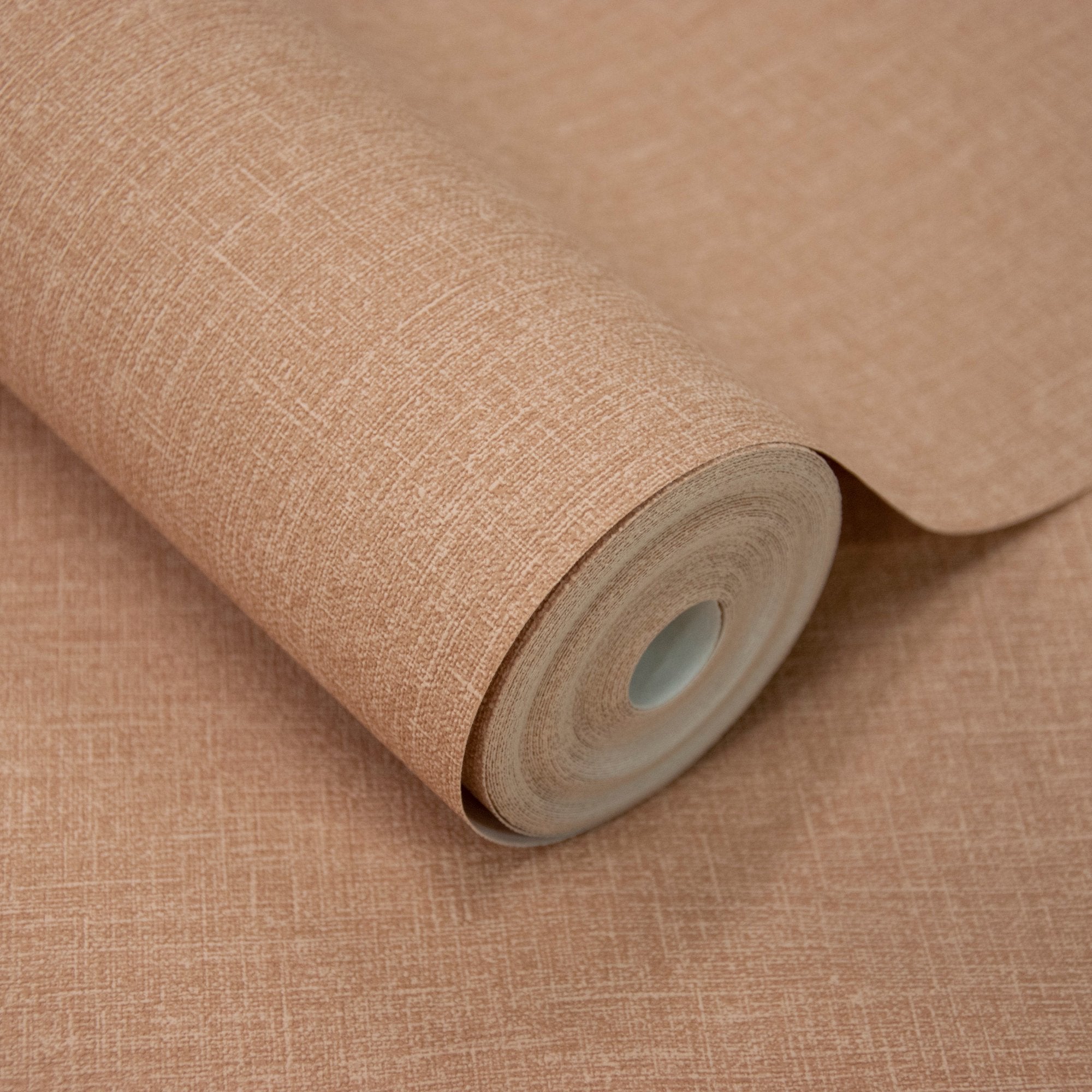 Textile Plain Wallpaper in orange color - pattern number AT1020 - by Grandeco in the Atmosphere collection