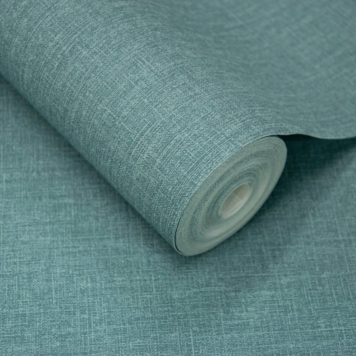 Textile Plain Wallpaper in blue color - pattern number AT1030 - by Grandeco in the Atmosphere collection