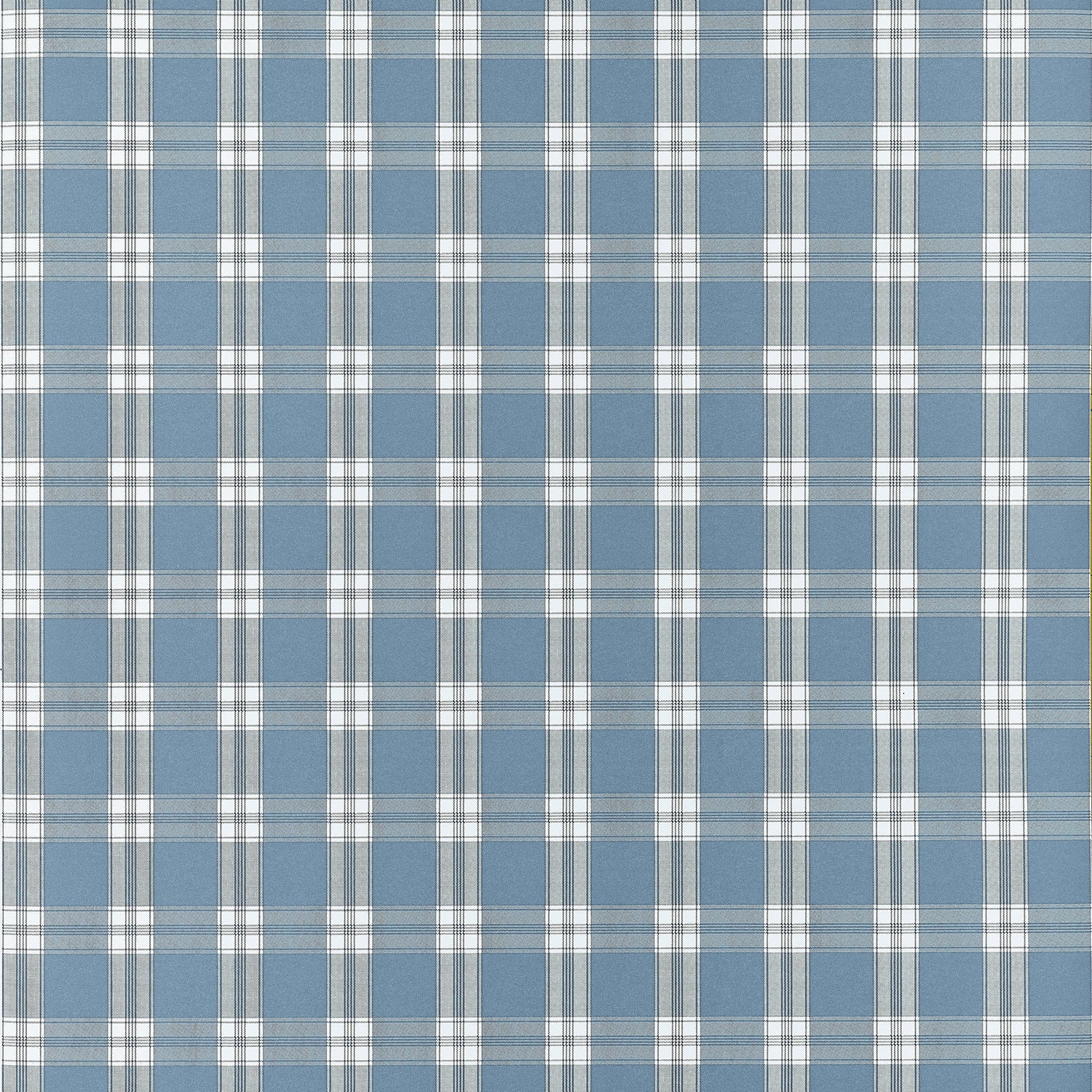 Payton Check Wallpaper in blue color - pattern number AT10708 - by Thibaut in the Clermont collection
