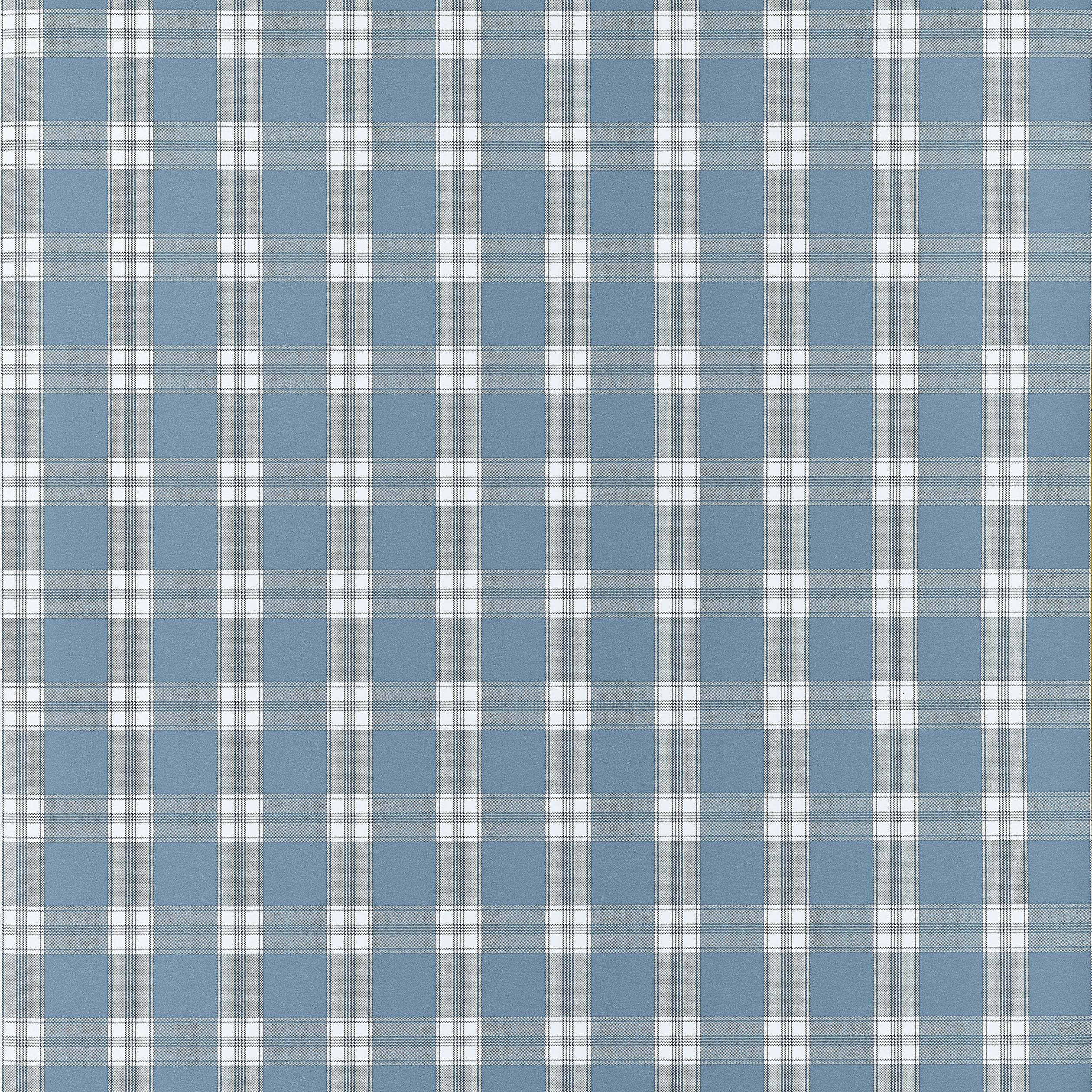 Payton Check Wallpaper in blue color - pattern number AT10708 - by Thibaut in the Clermont collection