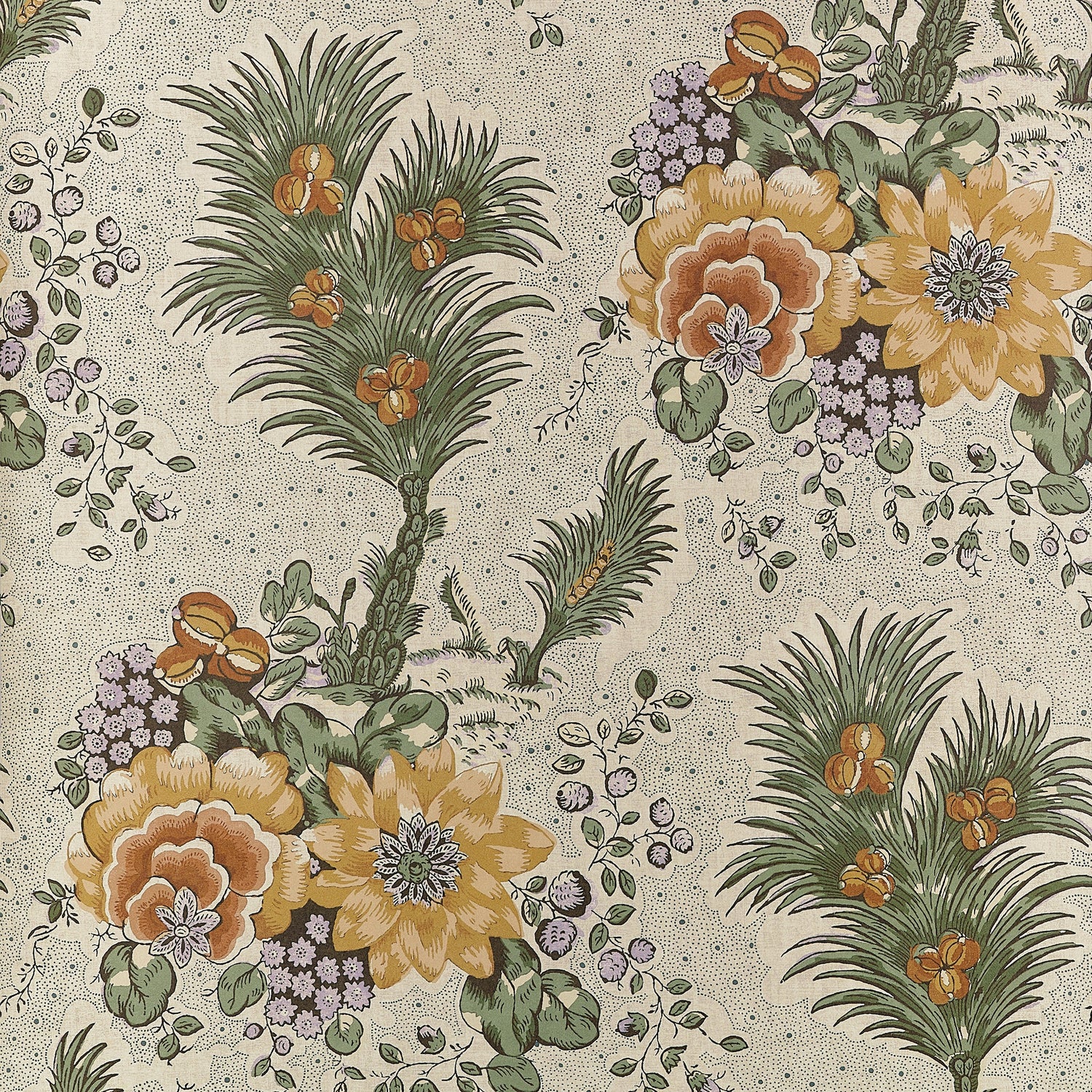 Drexel Hill Wallpaper in gold color - pattern number AT10713 - by Thibaut in the Clermont collection
