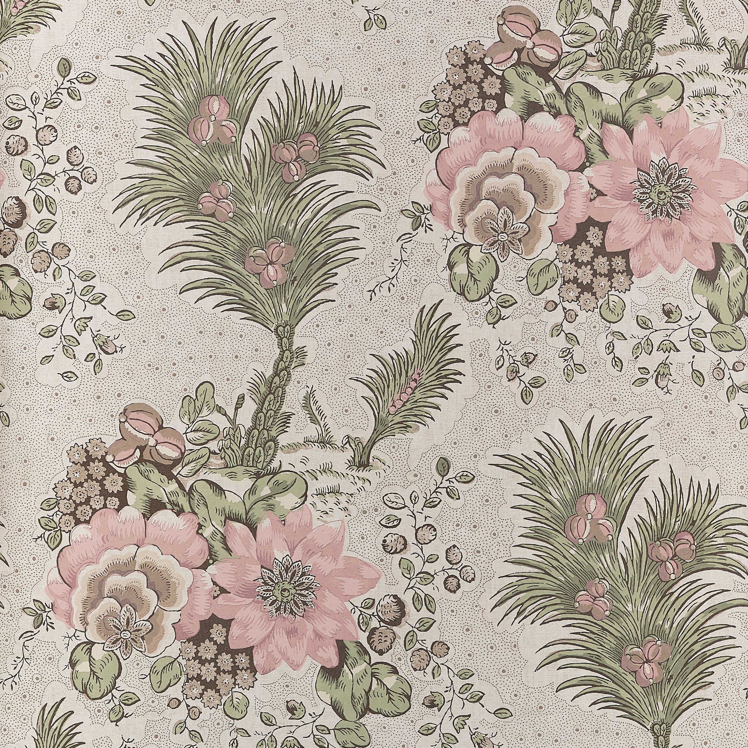 Drexel Hill Wallpaper in blush color - pattern number AT10715 - by Thibaut in the Clermont collection