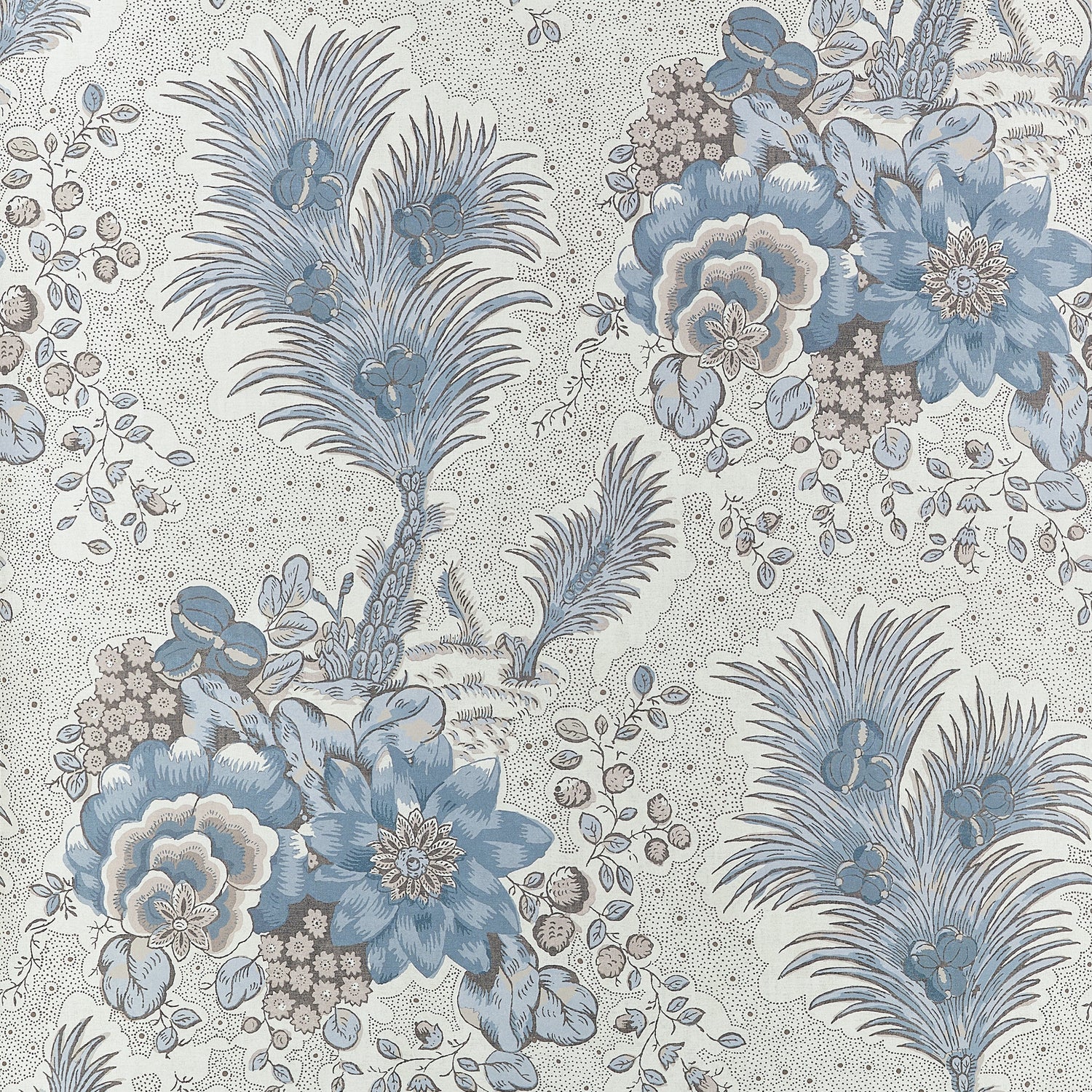 Drexel Hill Wallpaper in spa blue color - pattern number AT10716 - by Thibaut in the Clermont collection