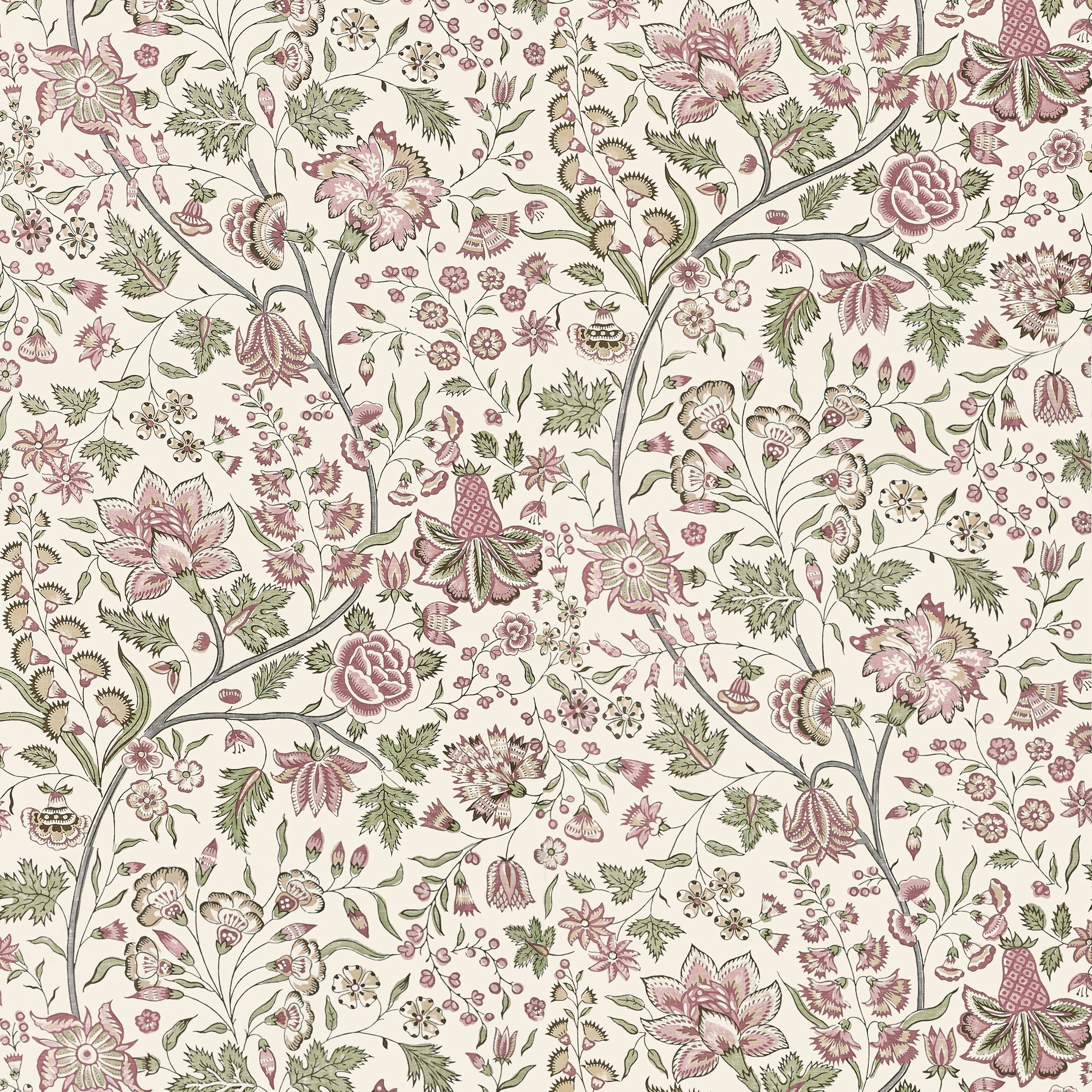 Francois Wallpaper in blush color - pattern number AT10725 - by Thibaut in the Clermont collection