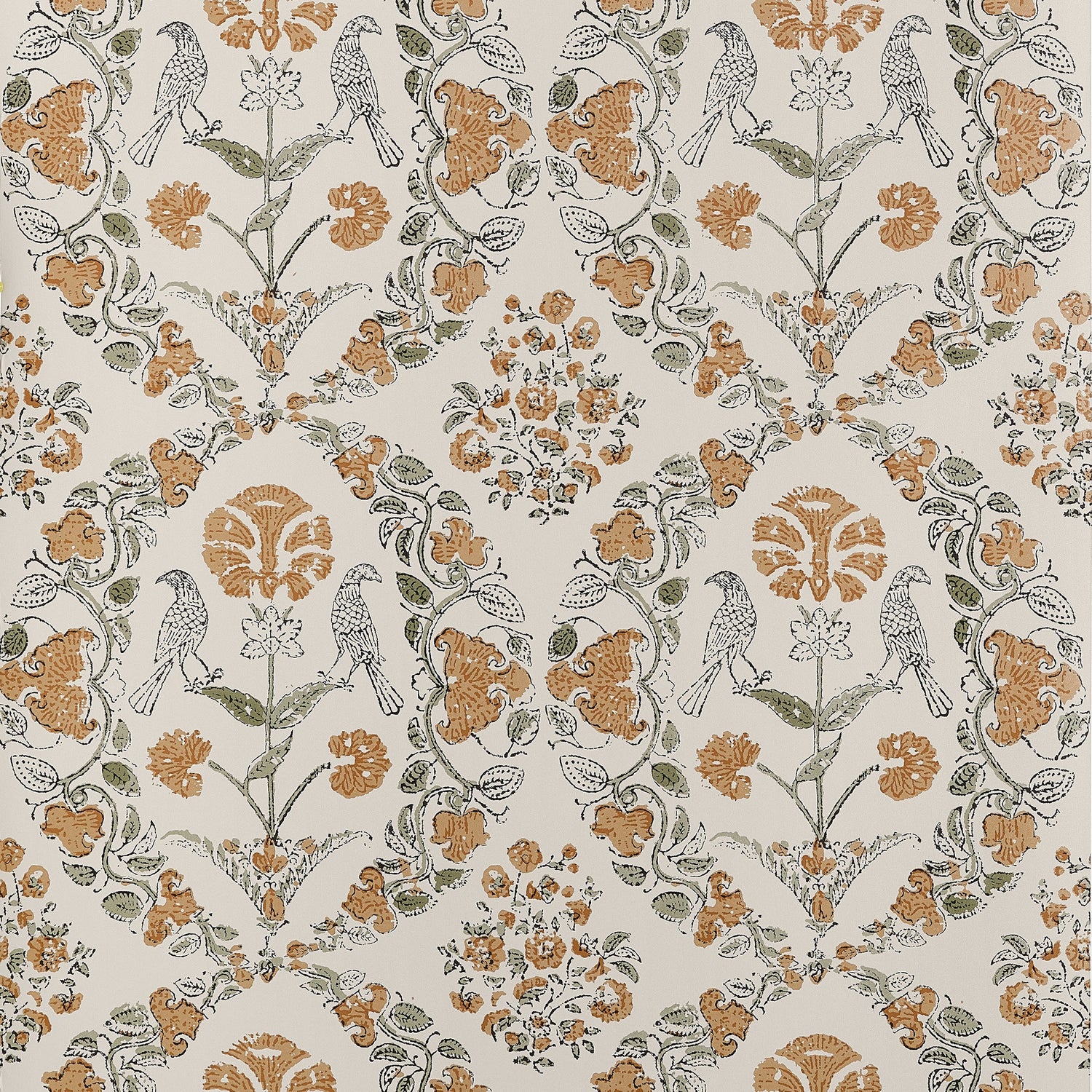 Paloma Wallpaper in gold color - pattern number AT10737 - by Thibaut in the Clermont collection