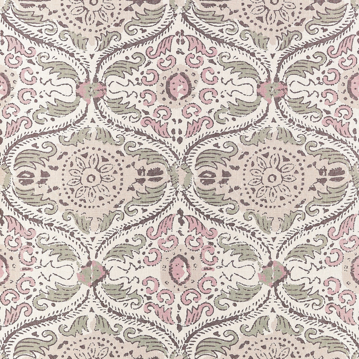 Cecilia Wallpaper in blush color - pattern number AT10753 - by Thibaut in the Clermont collection
